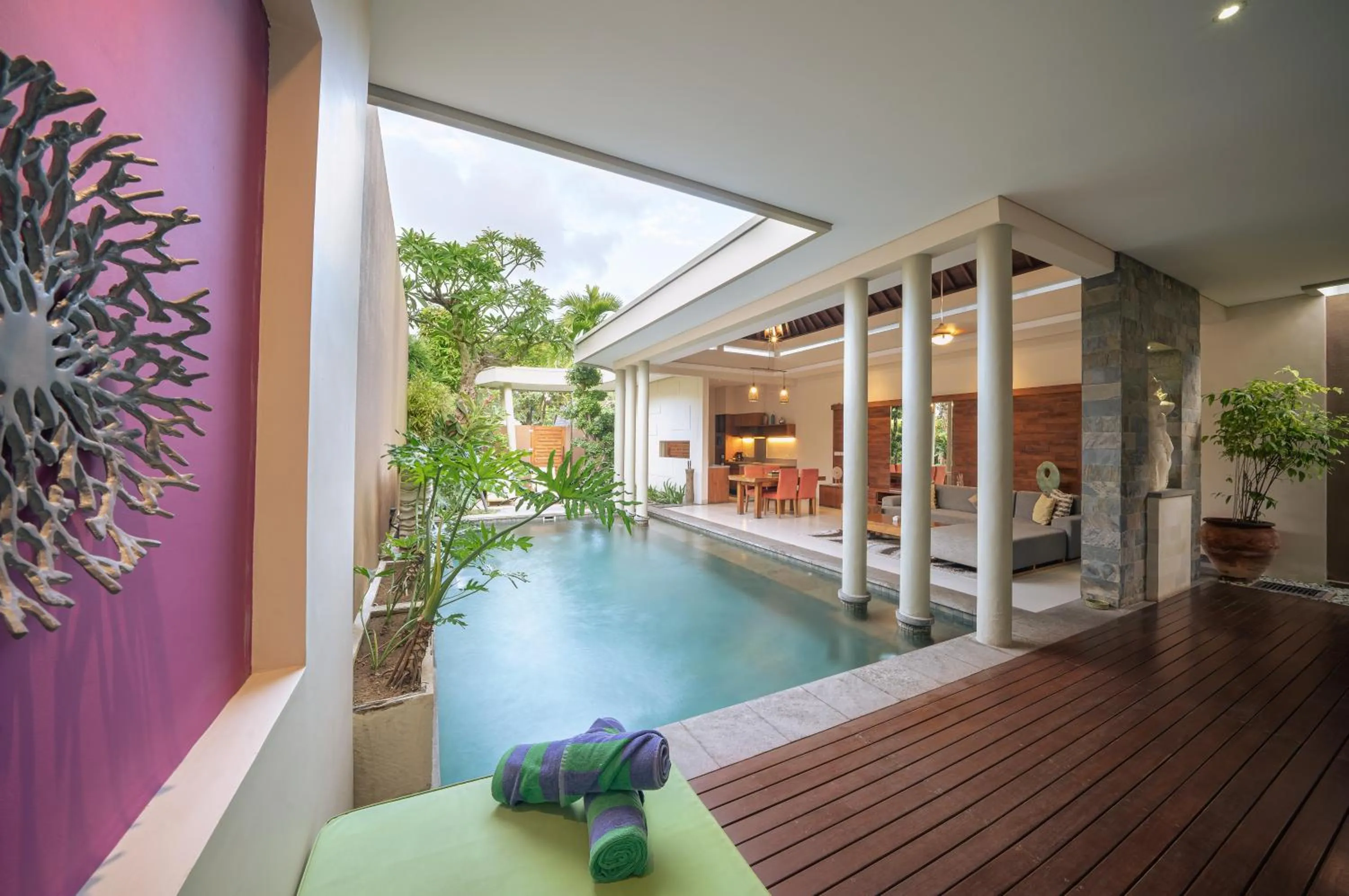 Pool view in The Kasih Villas & Spa