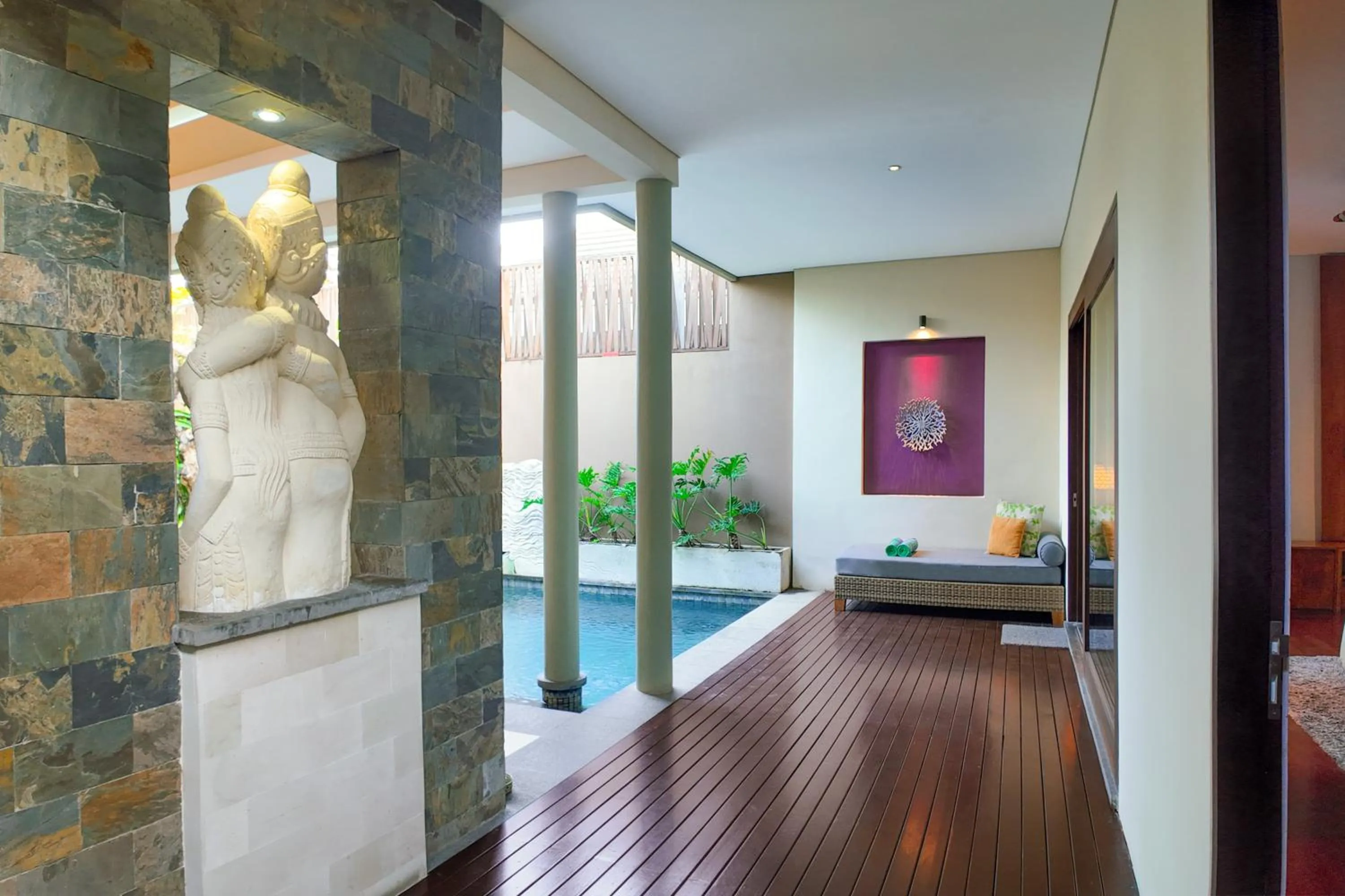 Pool view in The Kasih Villas & Spa