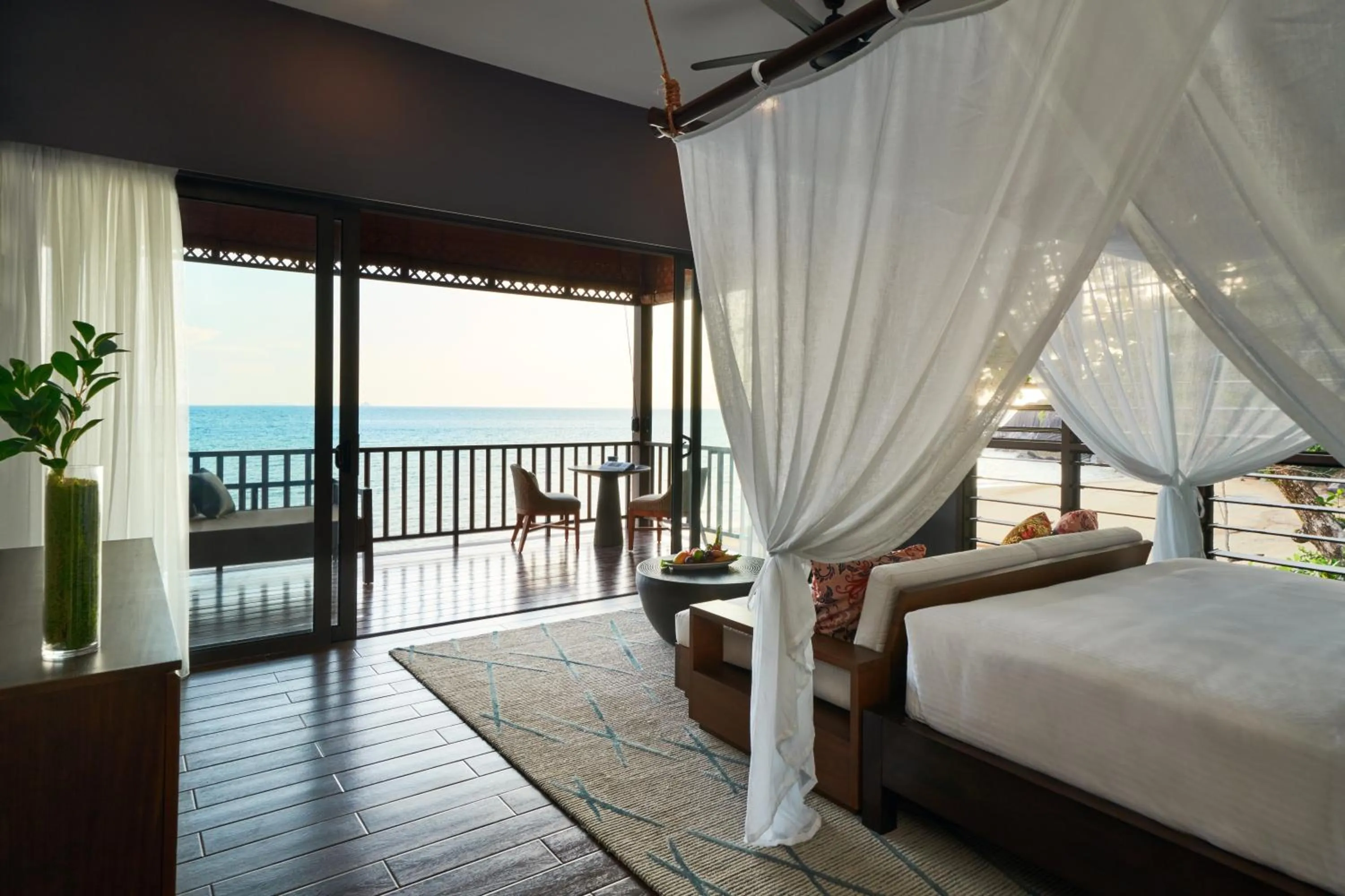 Sea view, Bed in The Boathouse Pulau Tioman