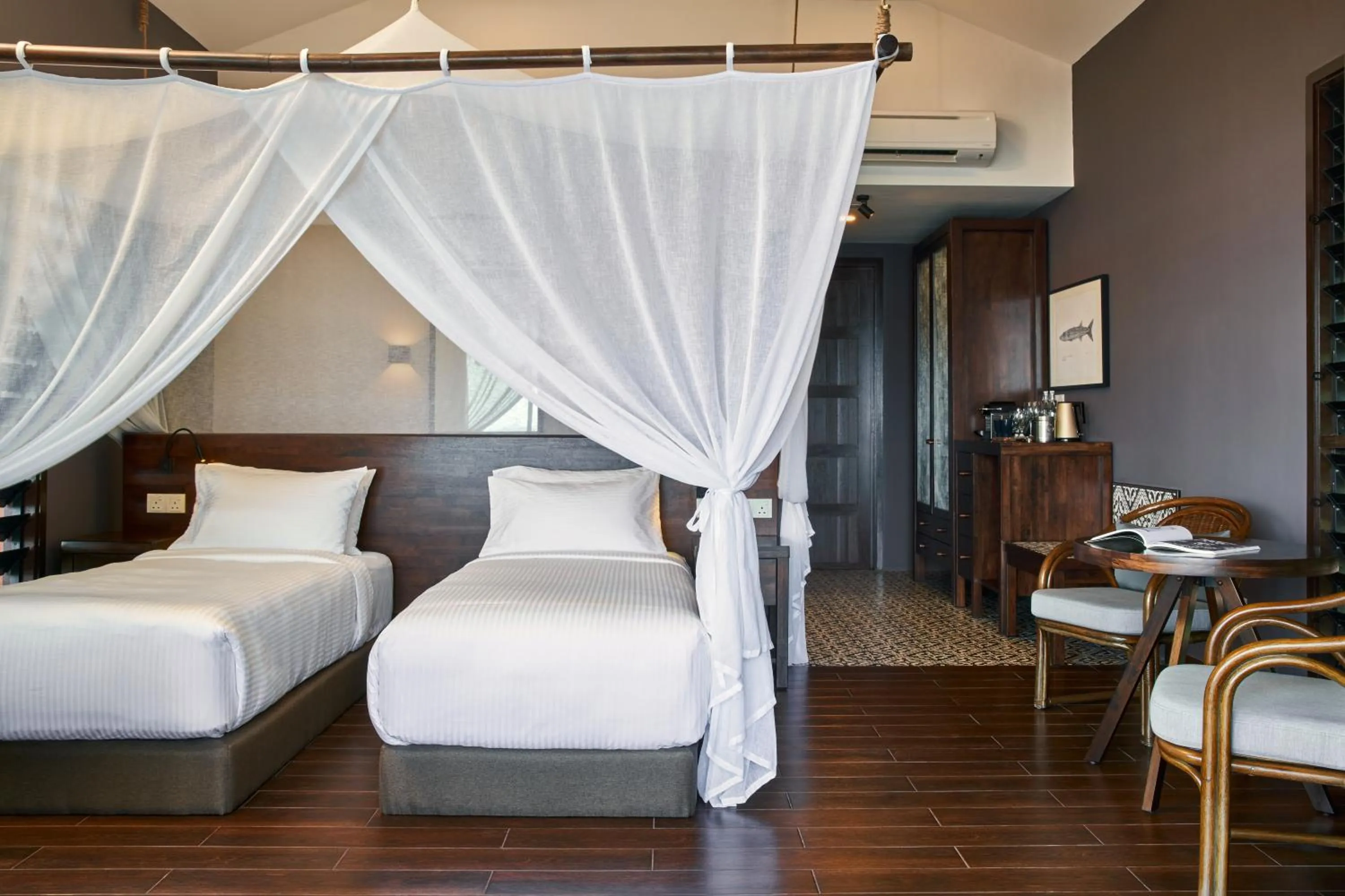 Bed in The Boathouse Pulau Tioman