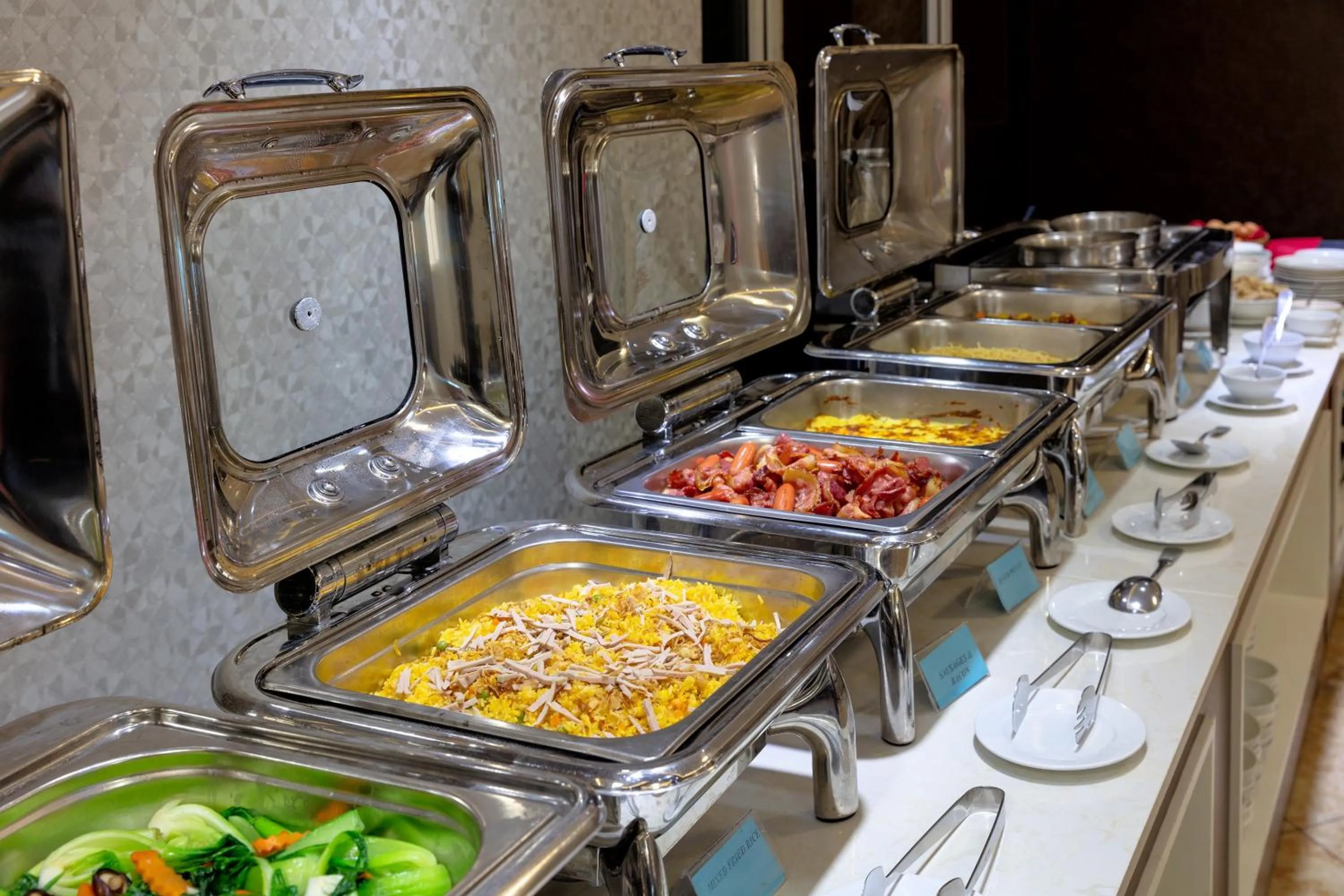 Buffet breakfast in Skylark Boutique Hotel