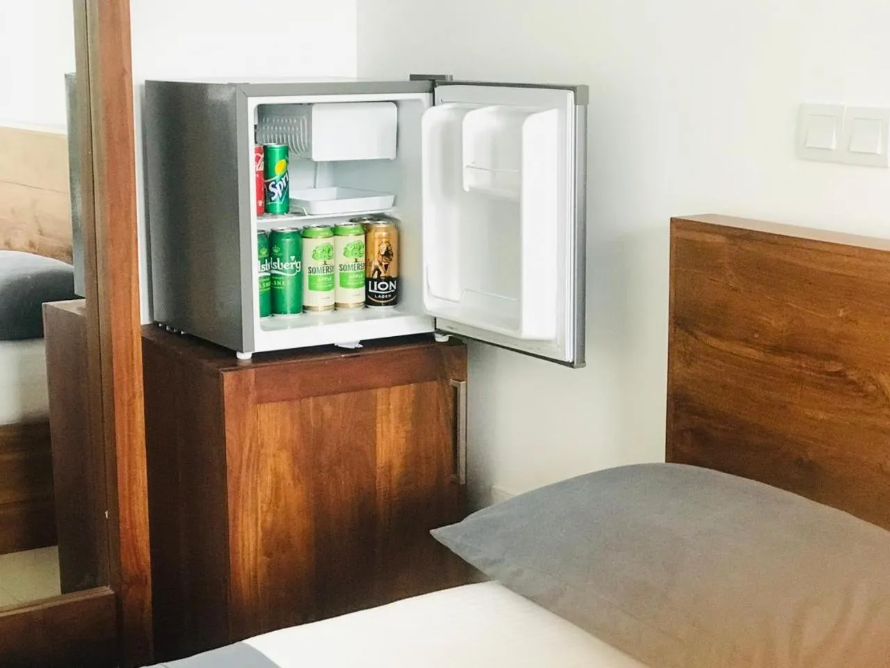 Bed in Ganesh Garden Beach Cabanas