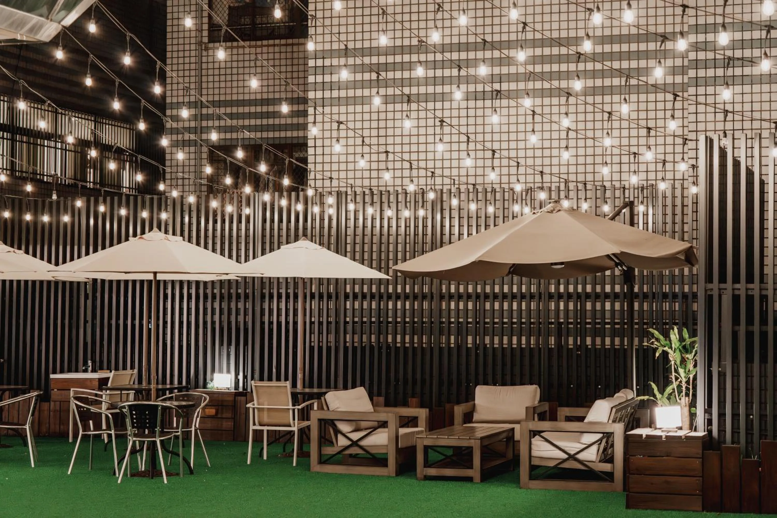 Patio in Hub Hotel Kaohsiung Yawan Branch