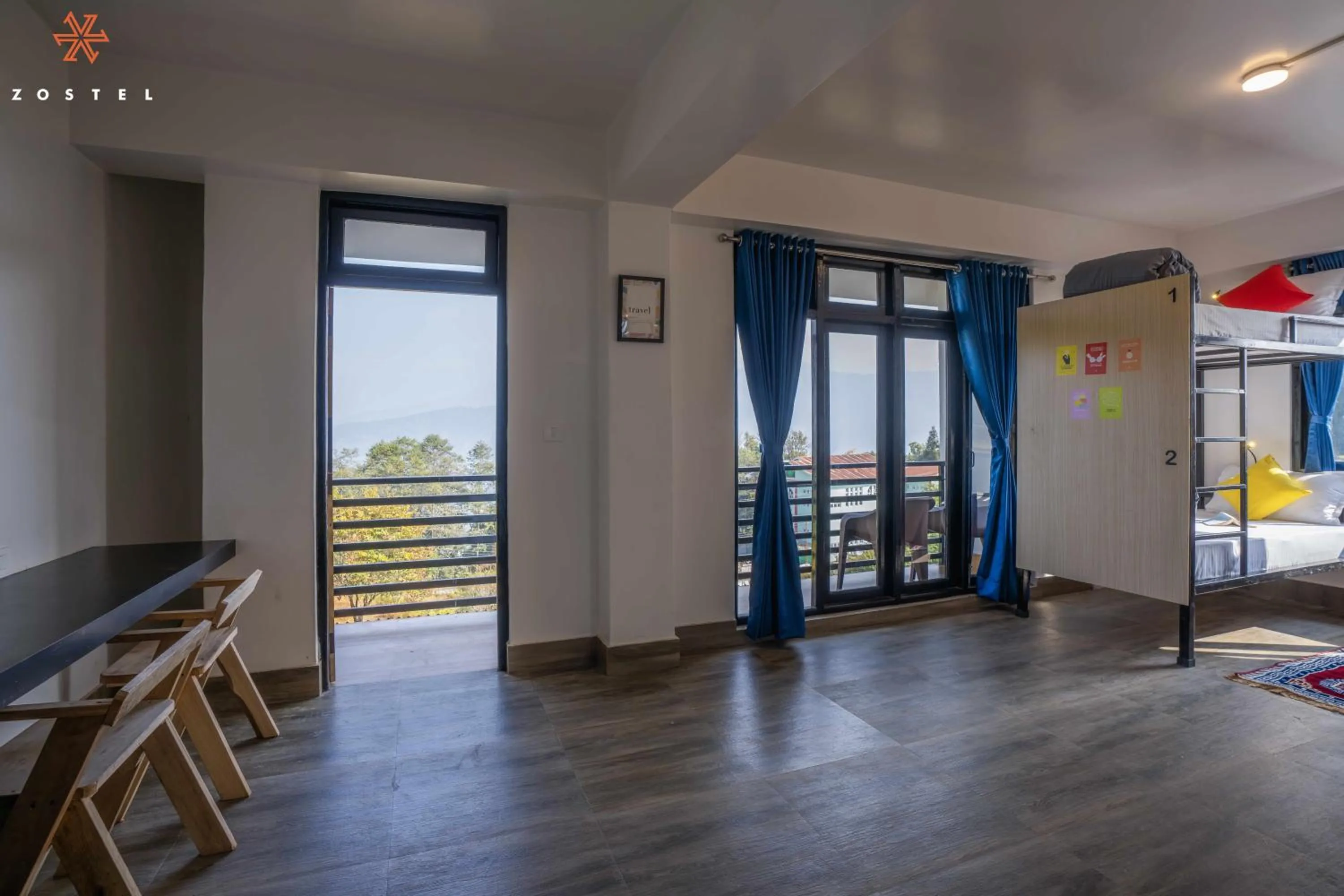 Balcony/Terrace in Zostel Rinchenpong (Pelling)