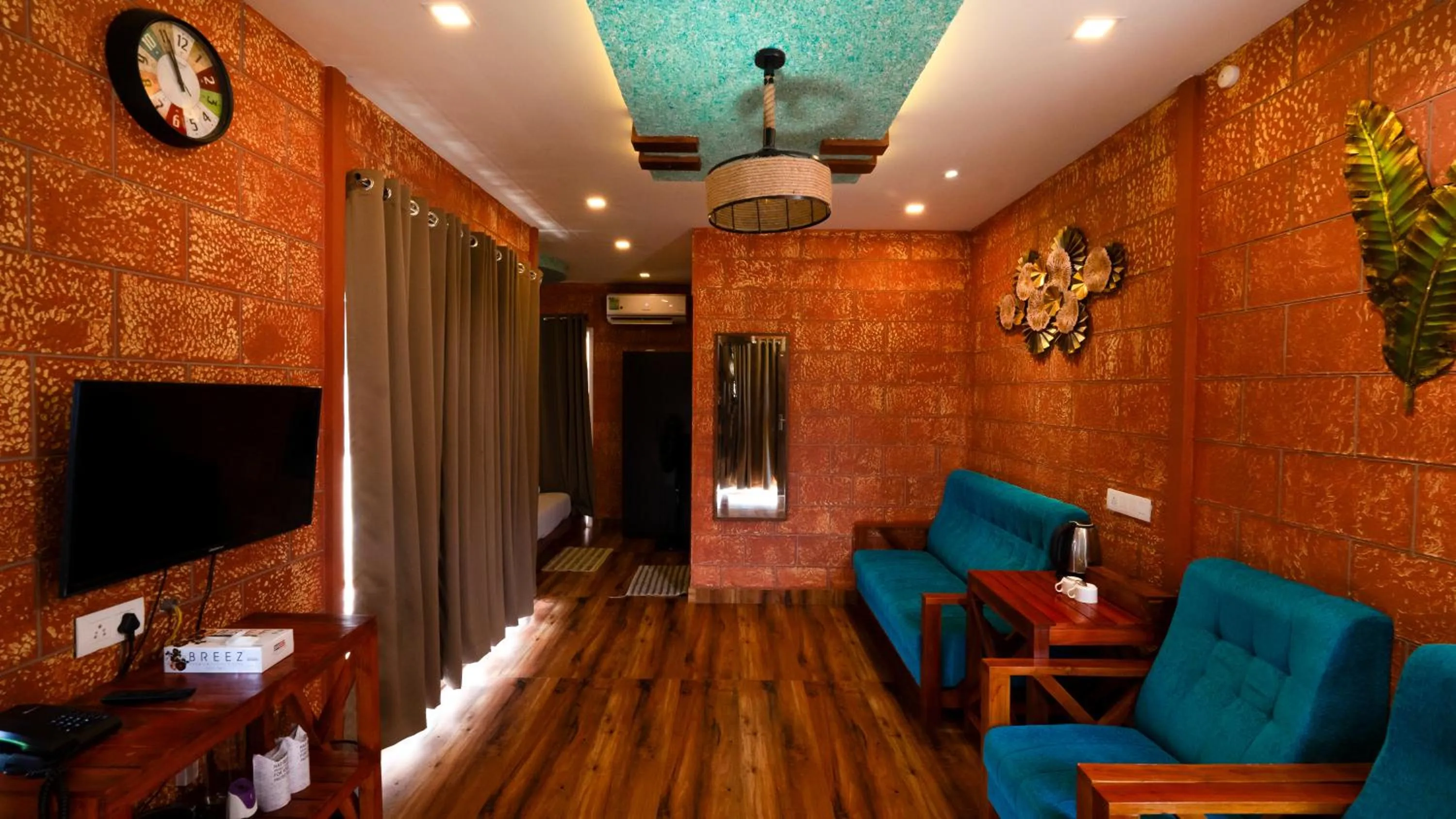 Seating area in Vayalada View Point Resort