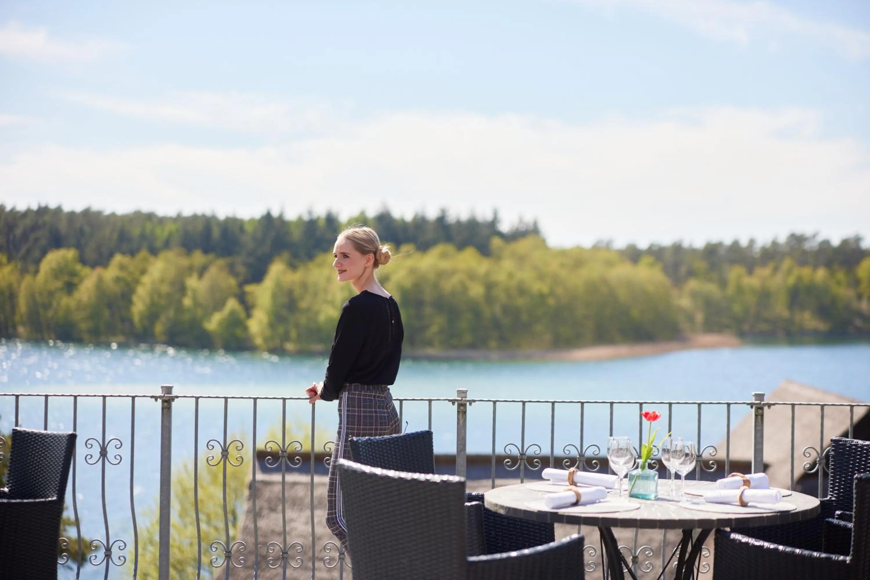 Balcony/Terrace in Van der Valk Naturresort Drewitz