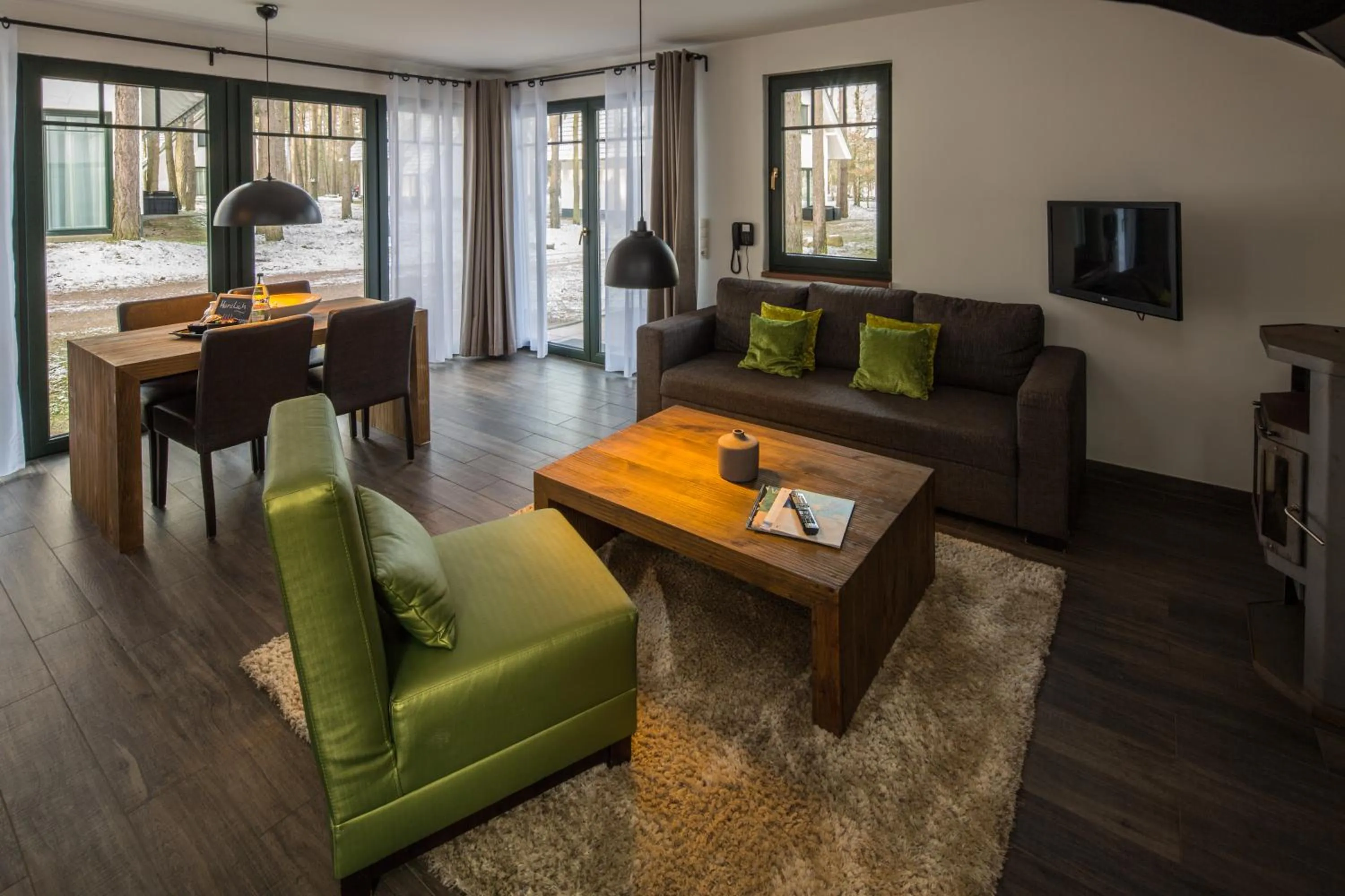 Living room in Van der Valk Naturresort Drewitz