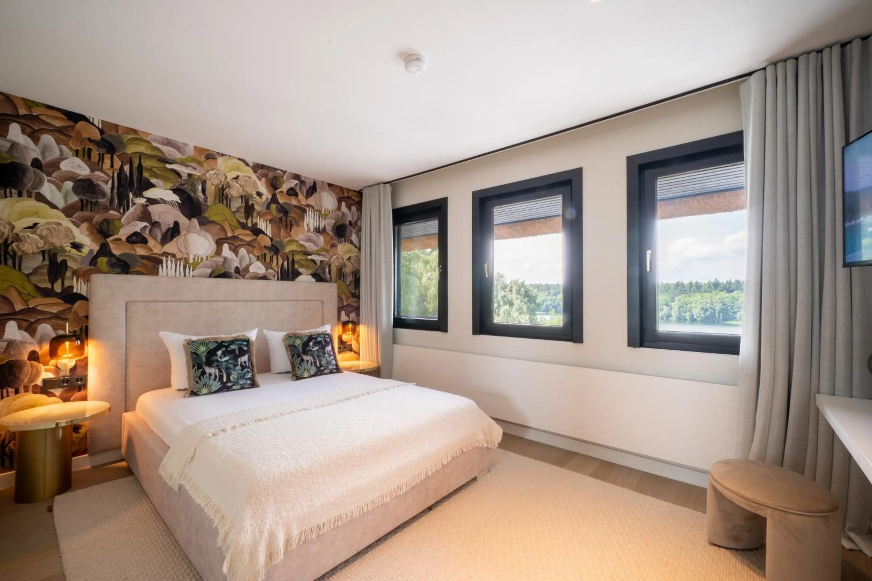 Bedroom, Bed in Van der Valk Naturresort Drewitz