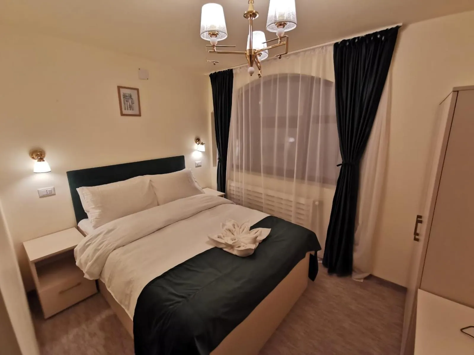 Bed in Cerbul Chalét Accommodation & Wellness