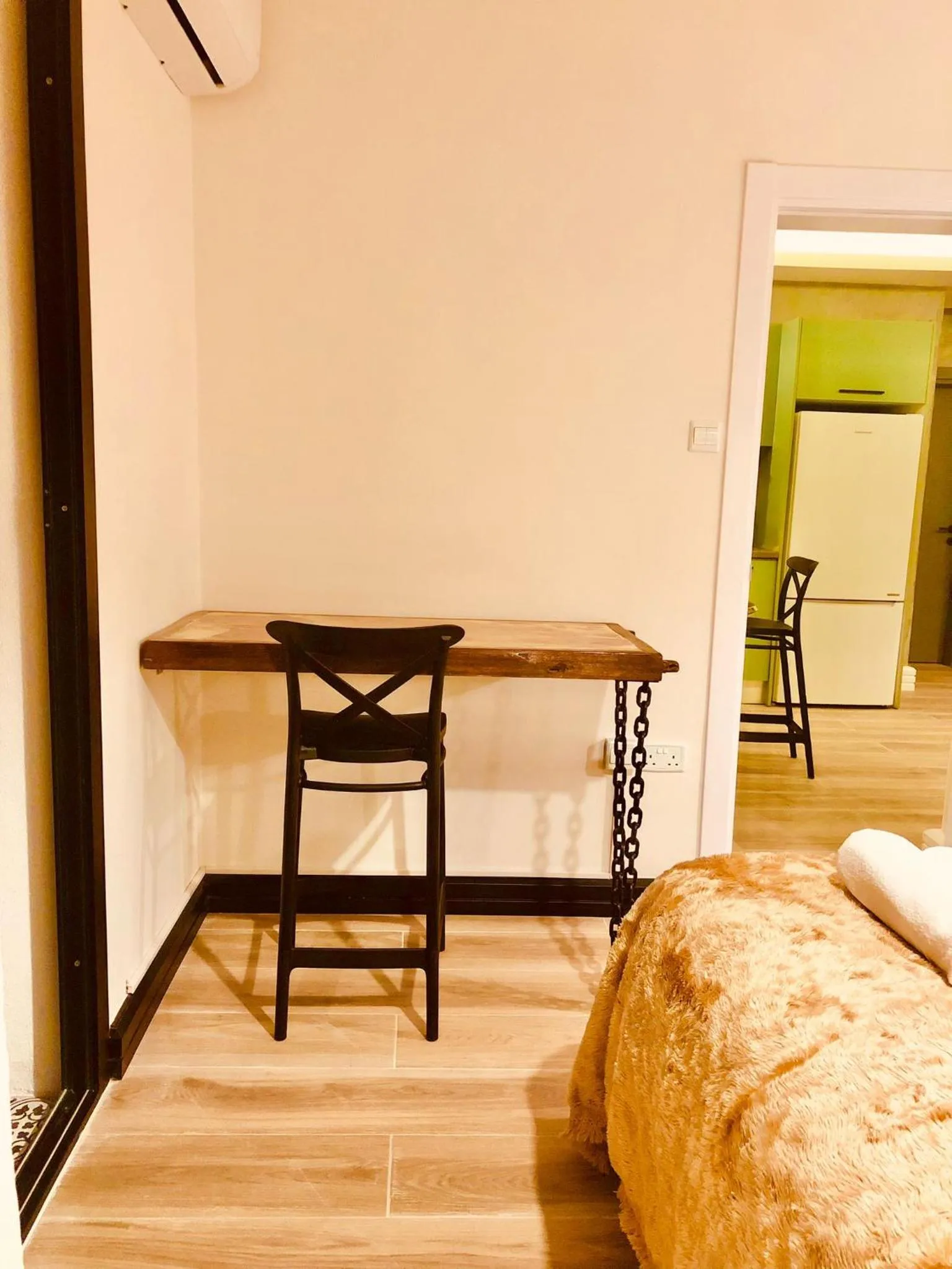 Seating area, Bed in Bohemian Residence