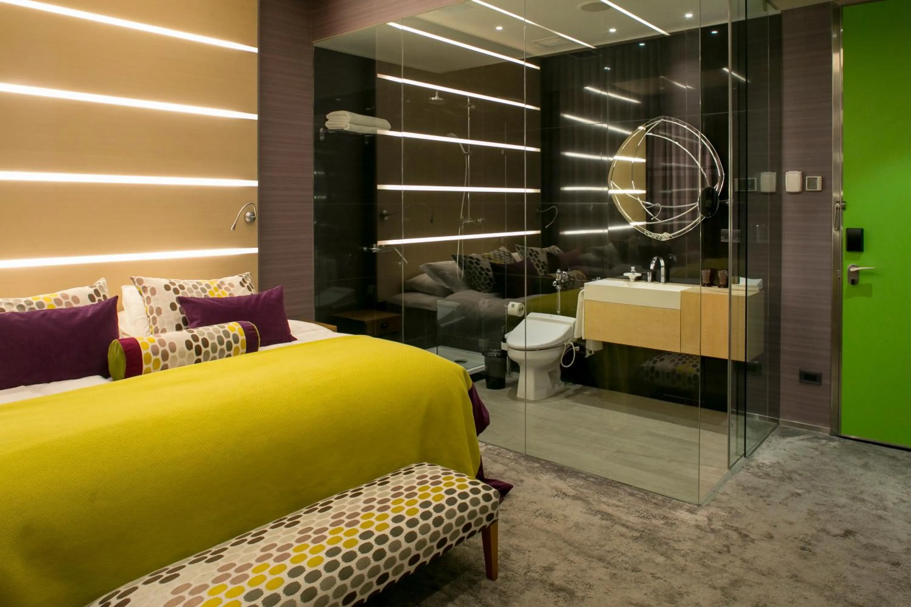 Bed in The Hip Hotel Santiago