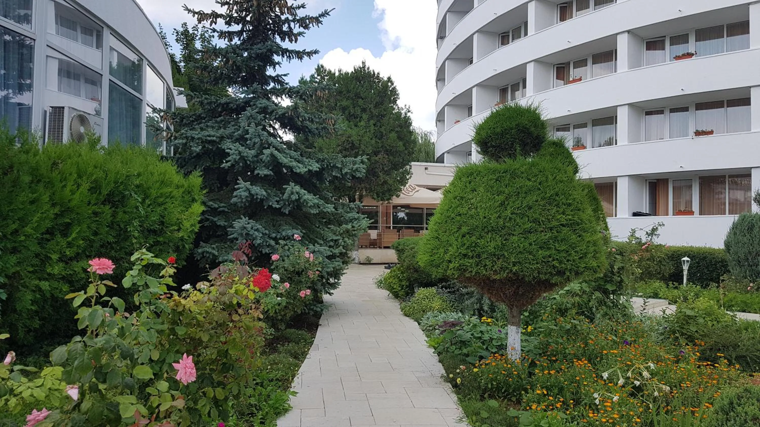 Garden view in Hotel Scoica