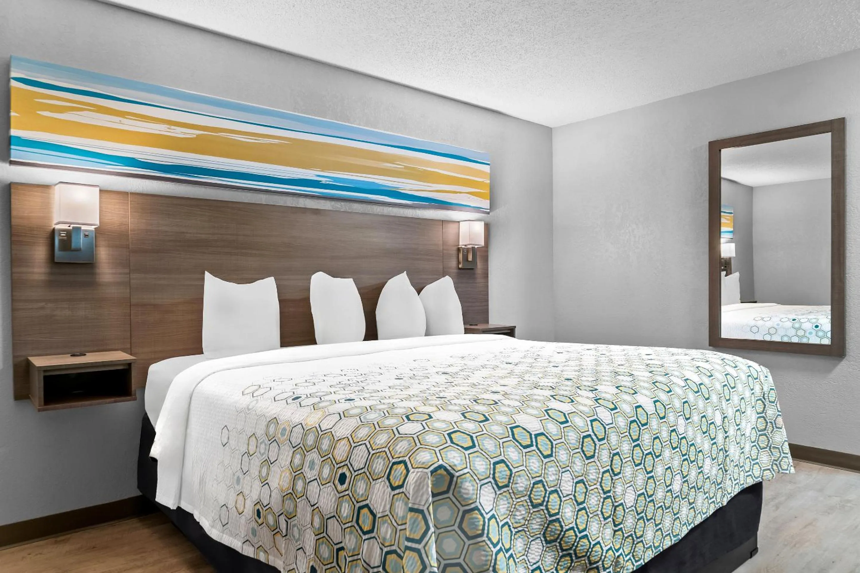 Photo of the whole room, Bed in HomeTowne Studios by Red Roof Flint