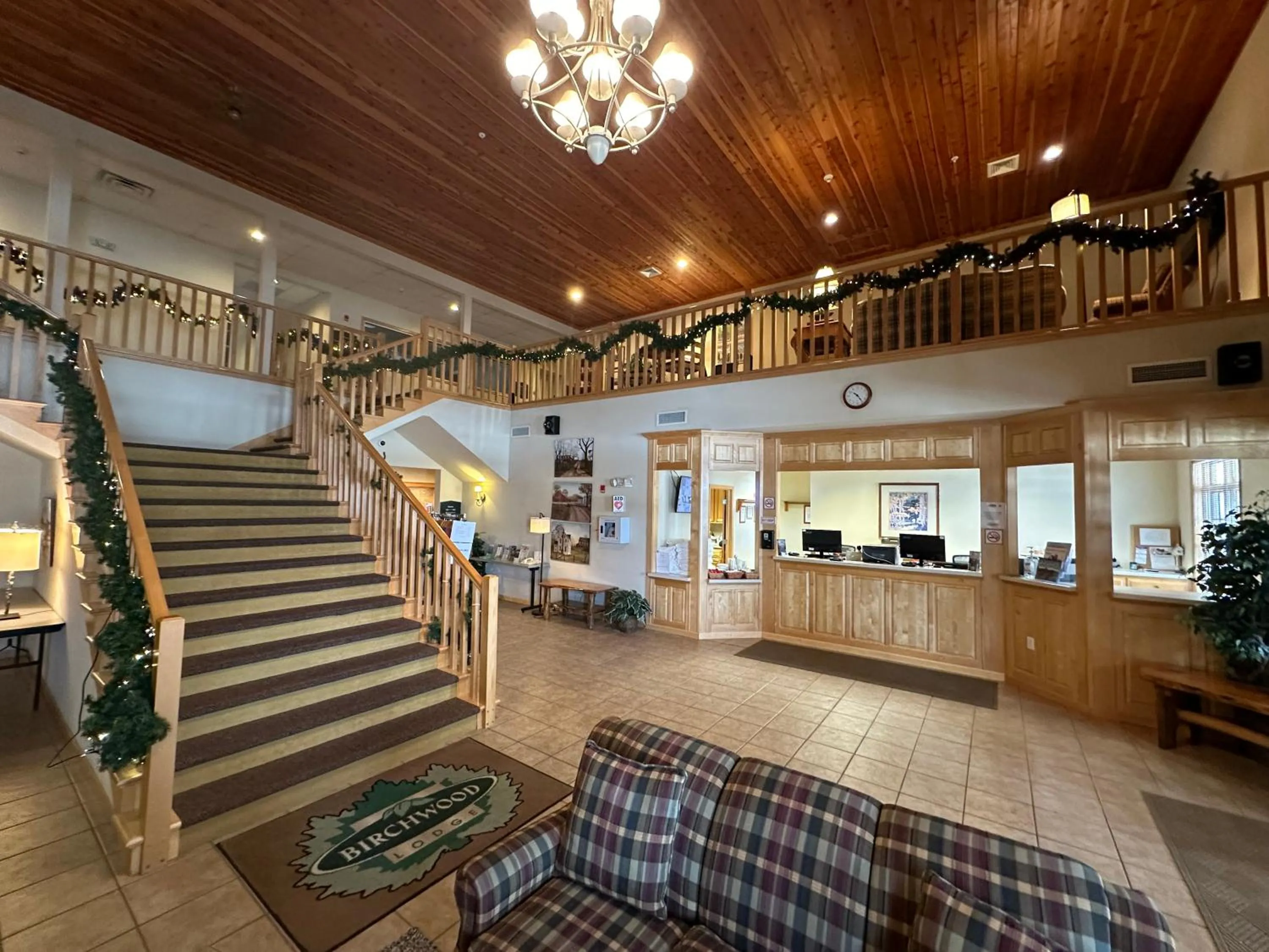 Lobby or reception in Birchwood Lodge
