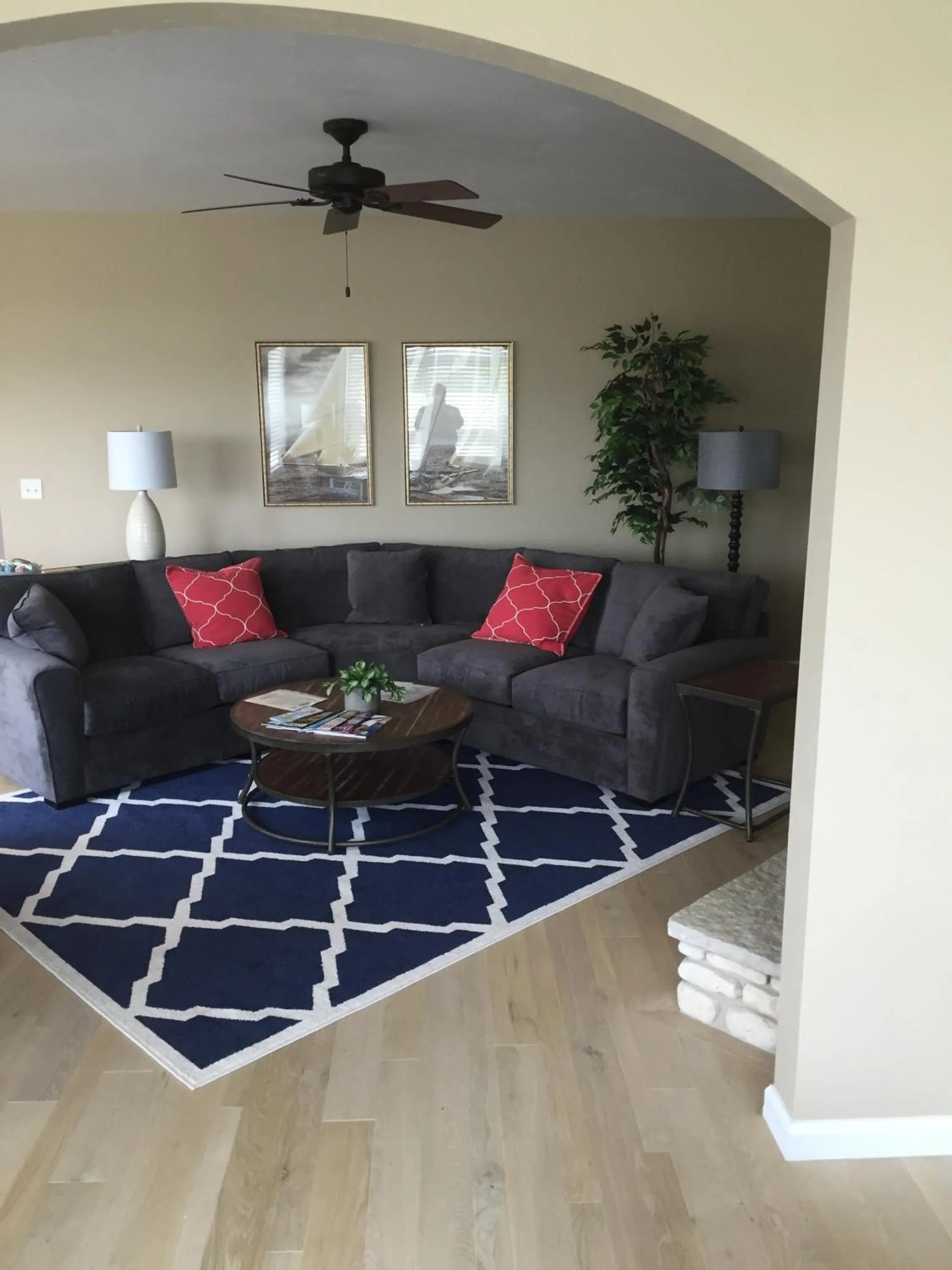 Living room in Birchwood Lodge
