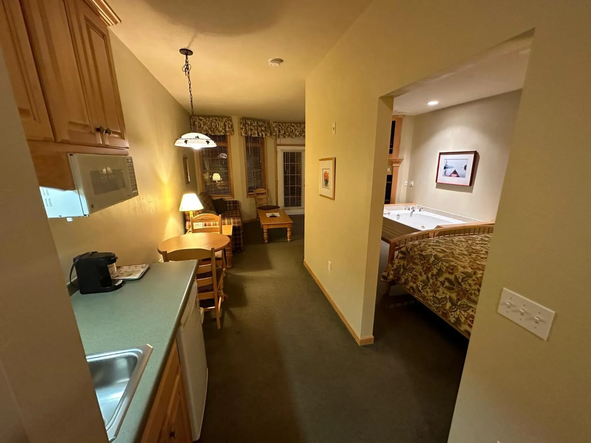 Bed in Birchwood Lodge