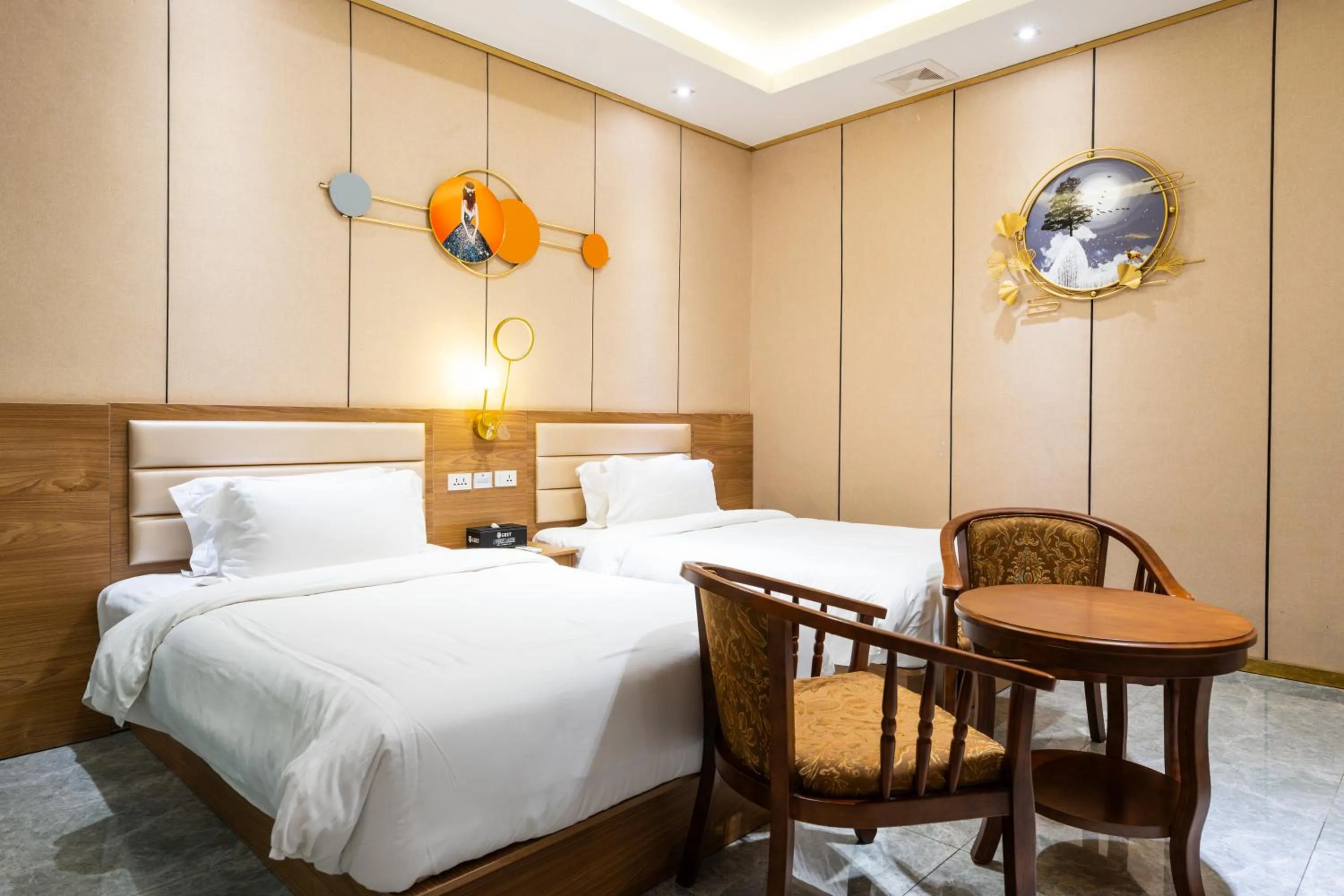 Photo of the whole room, Bed in Home me Hotel Makati