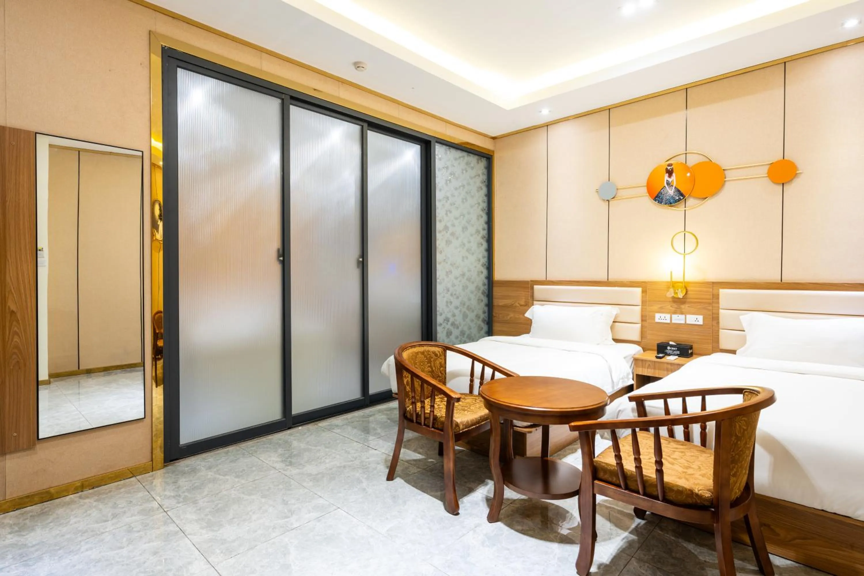 Photo of the whole room, Bed in Home me Hotel Makati