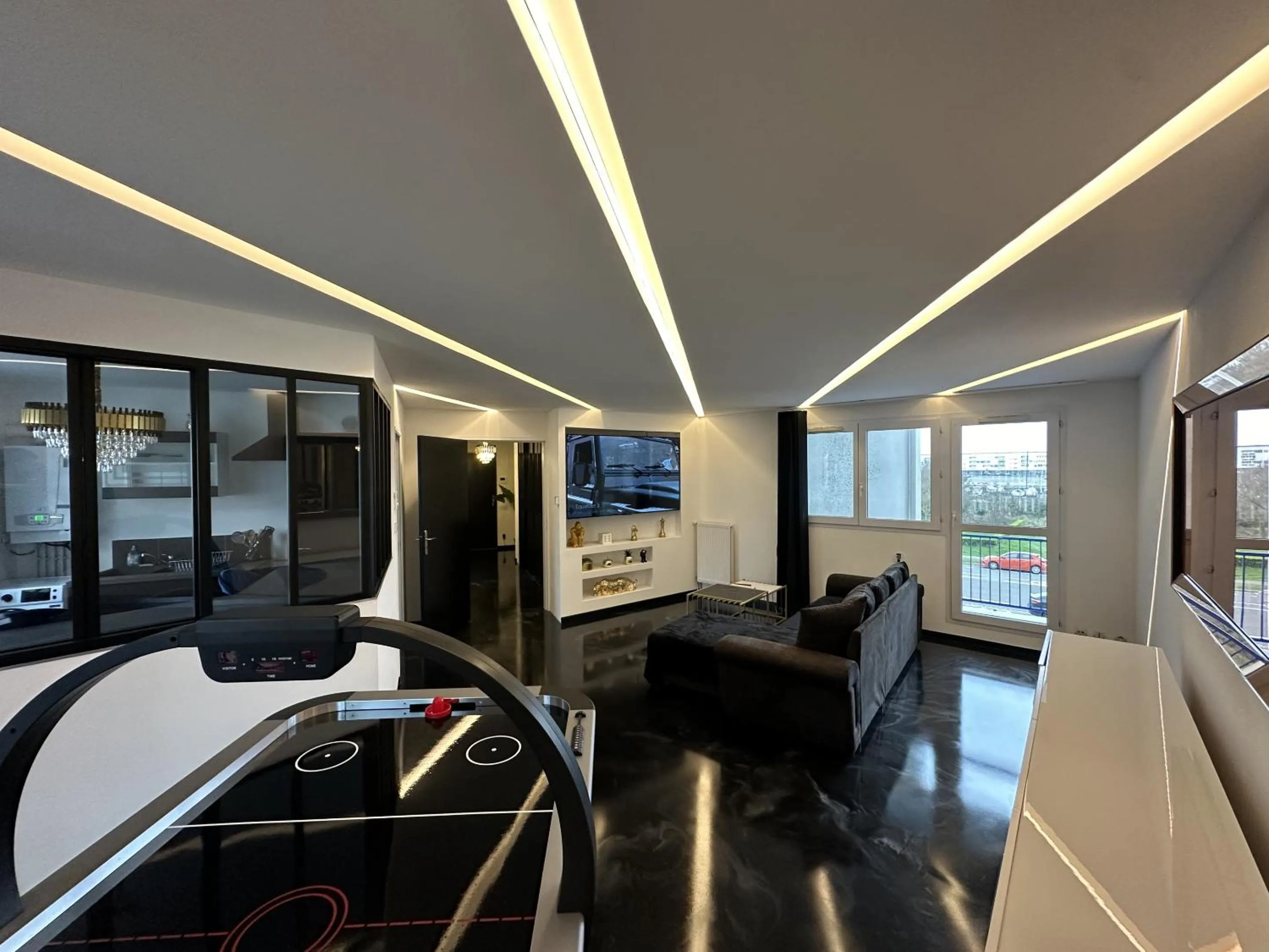 Living room in Appartement Luxe Vue sur Mer Calais Plage