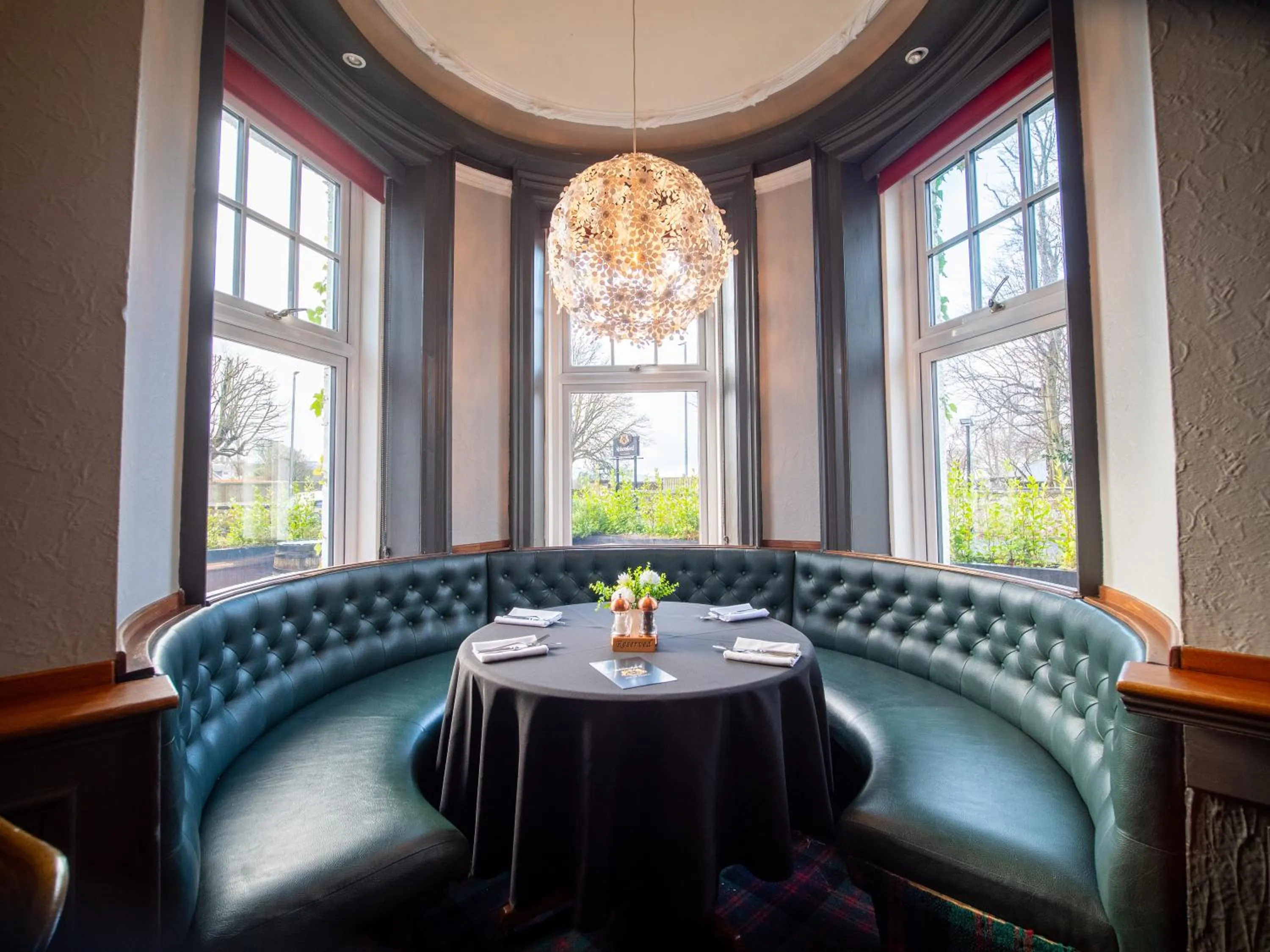 Seating area in Abbotsford Hotel