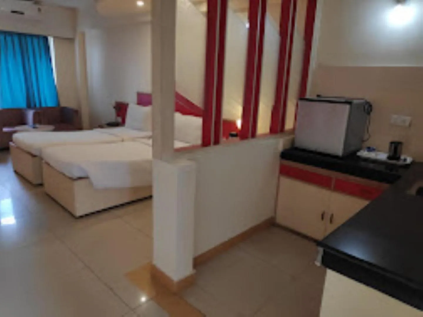 Bed in Blue Lily Beach Resort