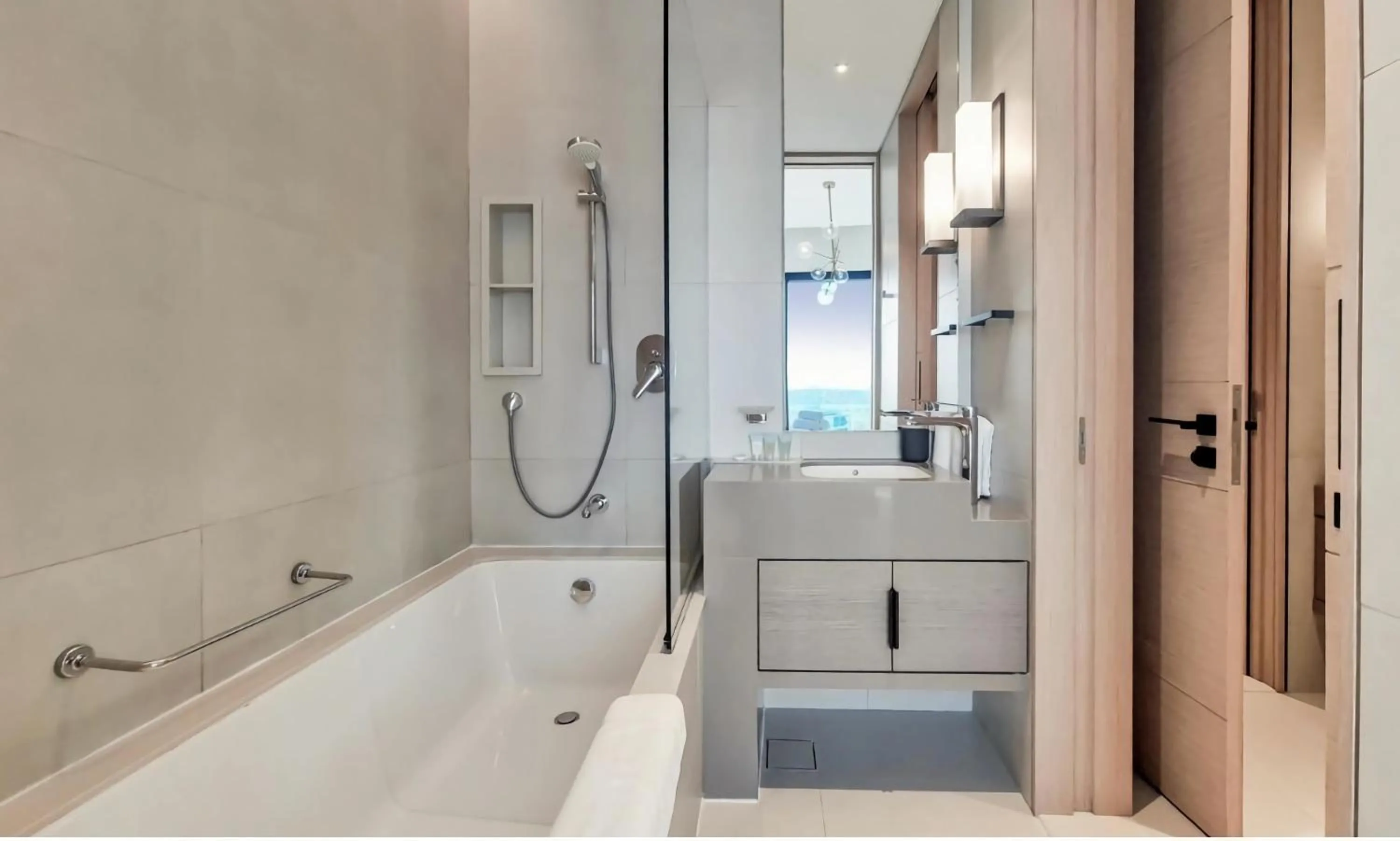 Bathroom in Jumeirah Gate Tower JBR 1BR Apartment