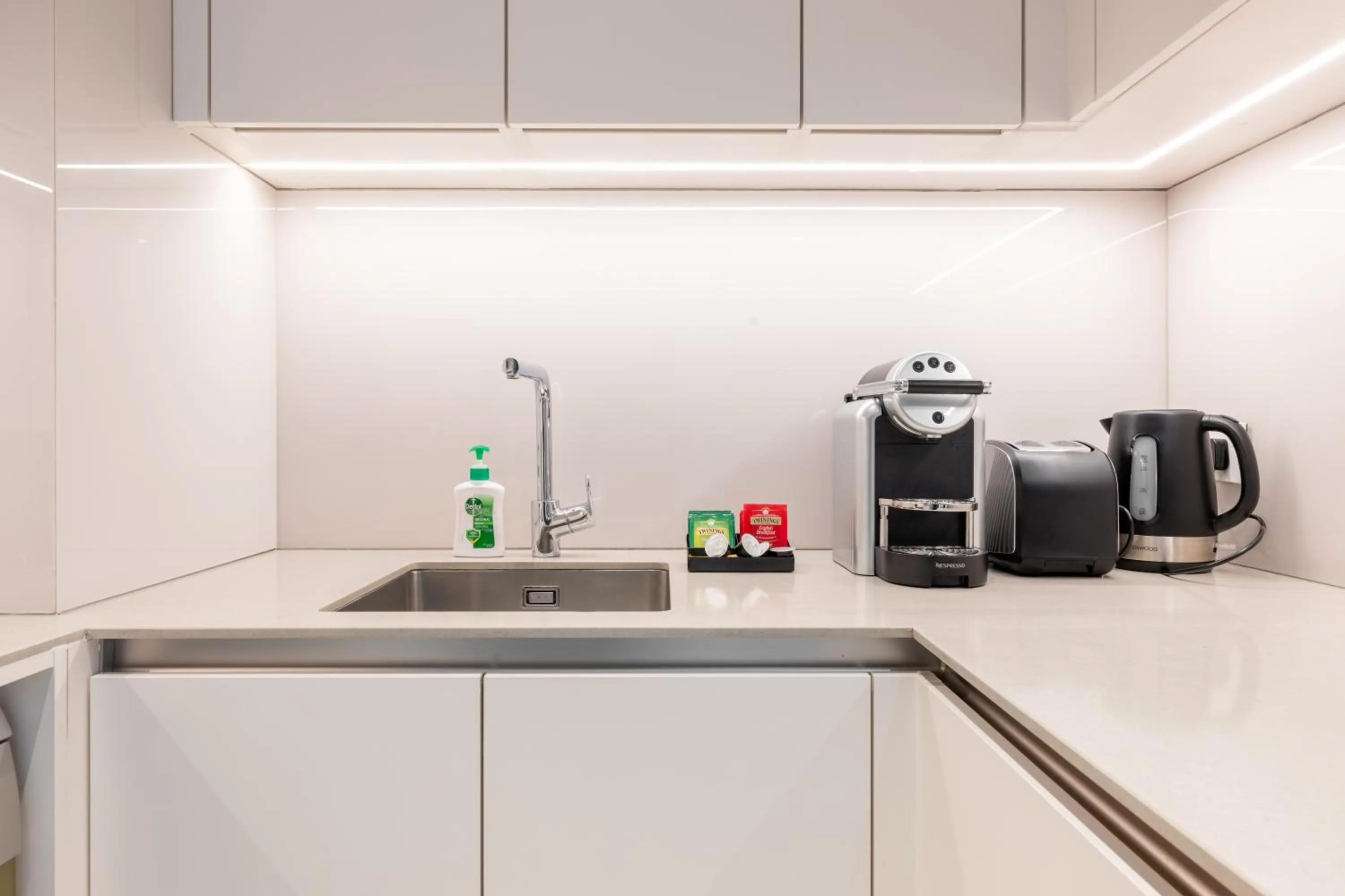 kitchen in Jumeirah Gate Tower JBR 1BR Apartment