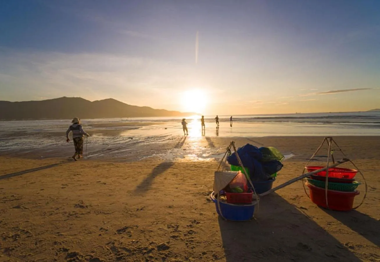 Beach in Golden Sun Apartment by New Sky Travel