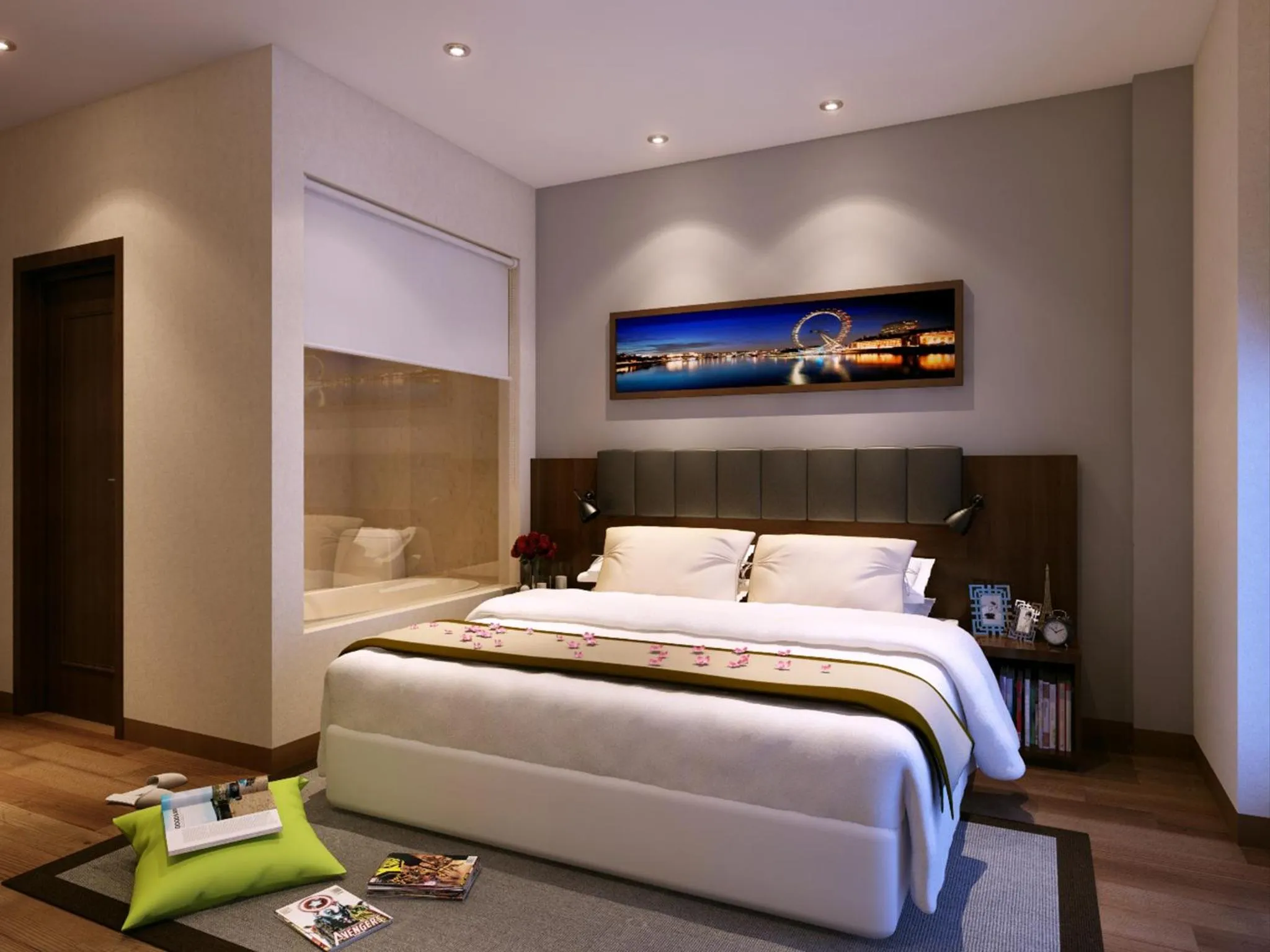 Photo of the whole room, Bed in PrimeBiz Hotel Karawang