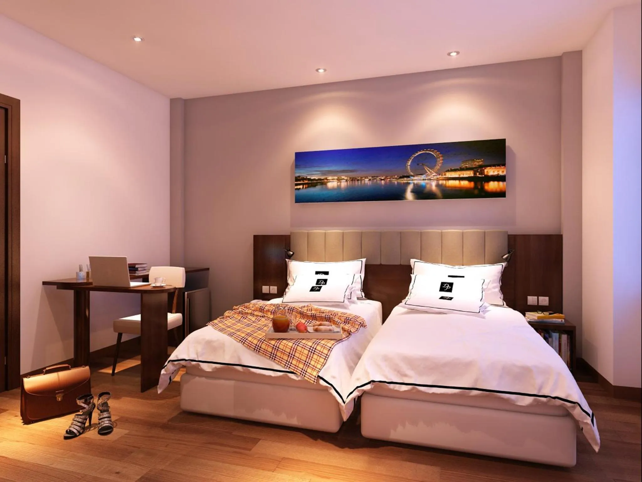 Photo of the whole room, Bed in PrimeBiz Hotel Karawang