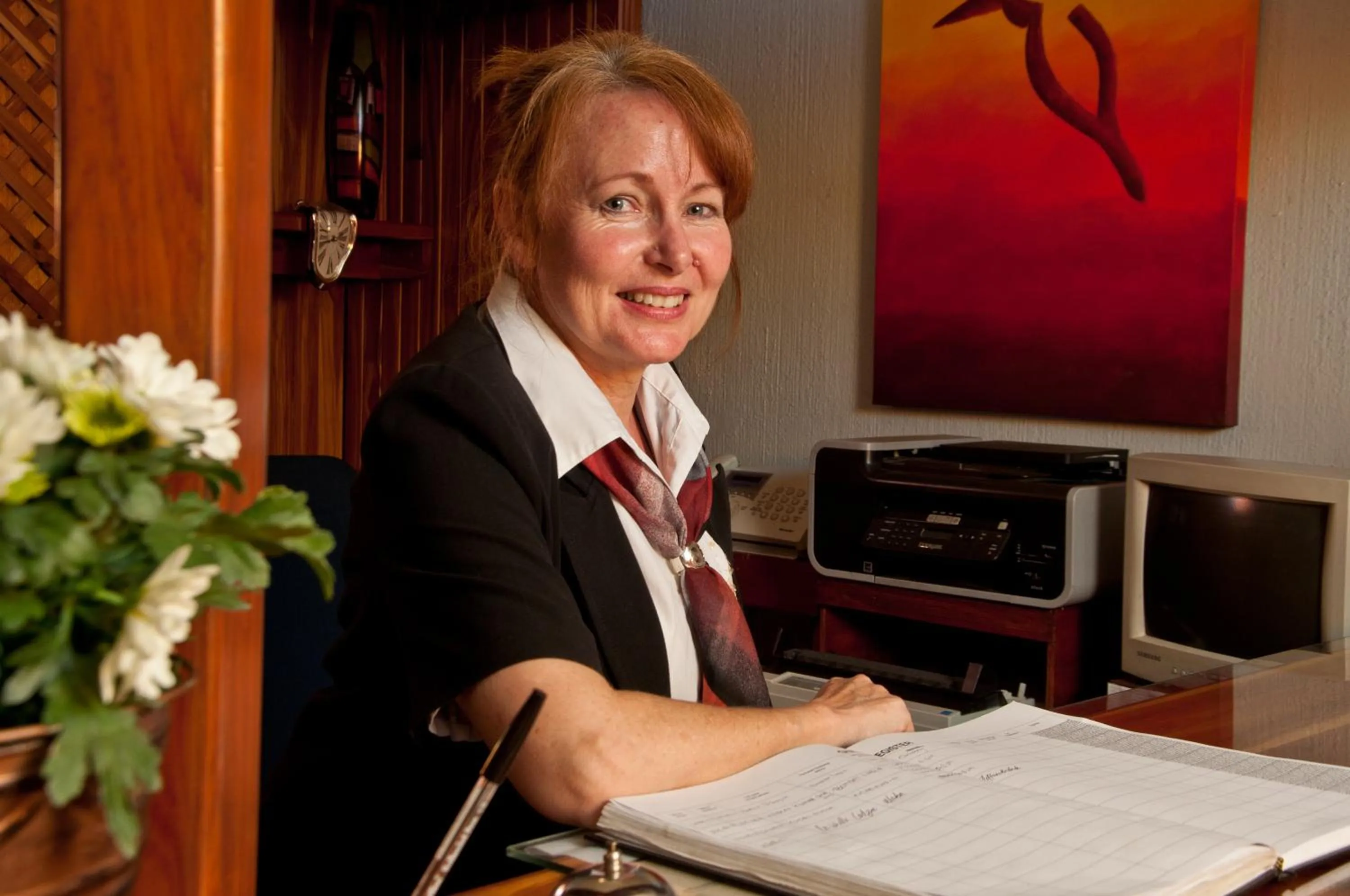 Lobby or reception in Woodpecker Inn