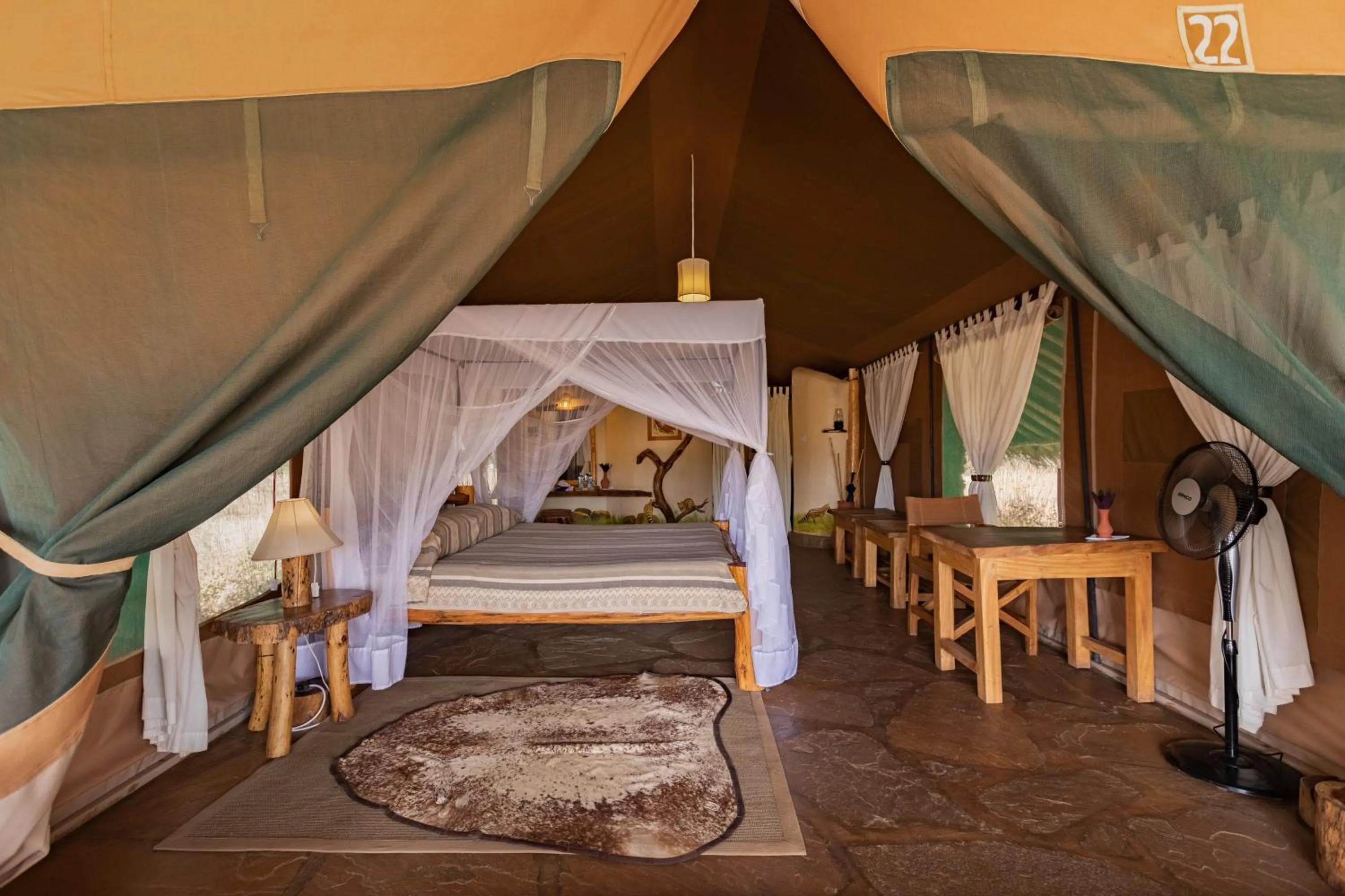 Bedroom, Bed in Kibo Safari Camp