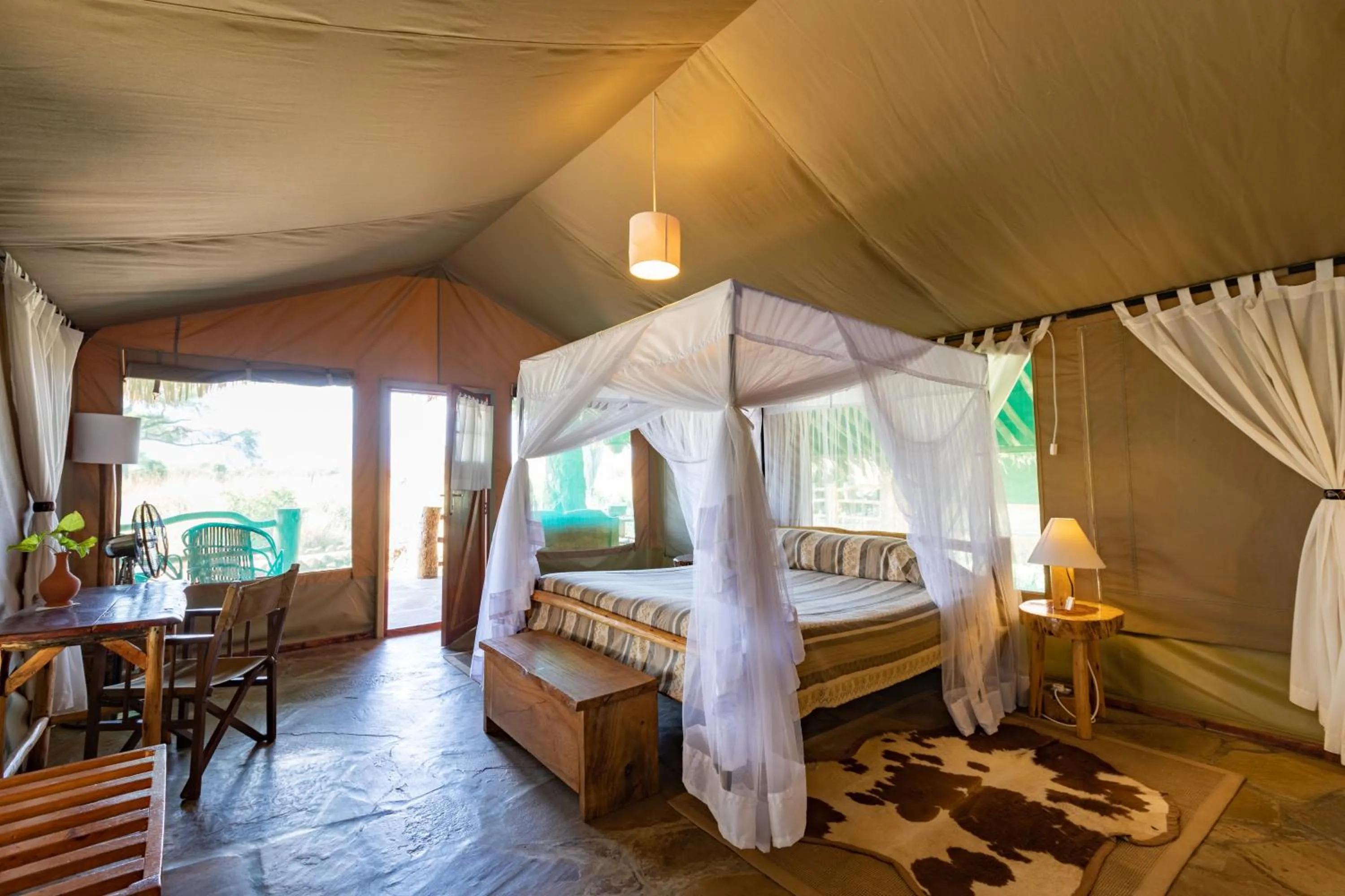 Bedroom, Bed in Kibo Safari Camp