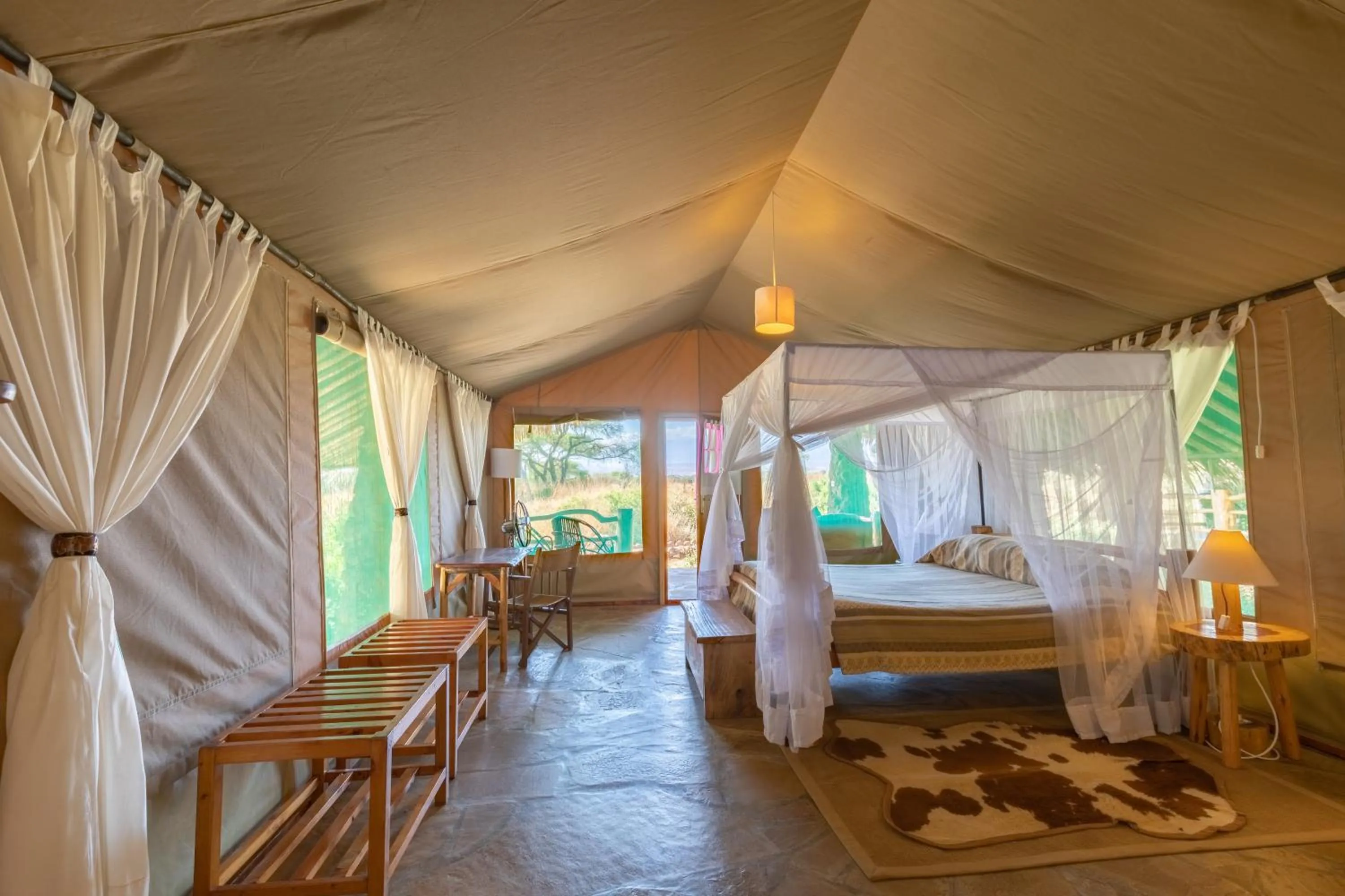 Bedroom, Bed in Kibo Safari Camp