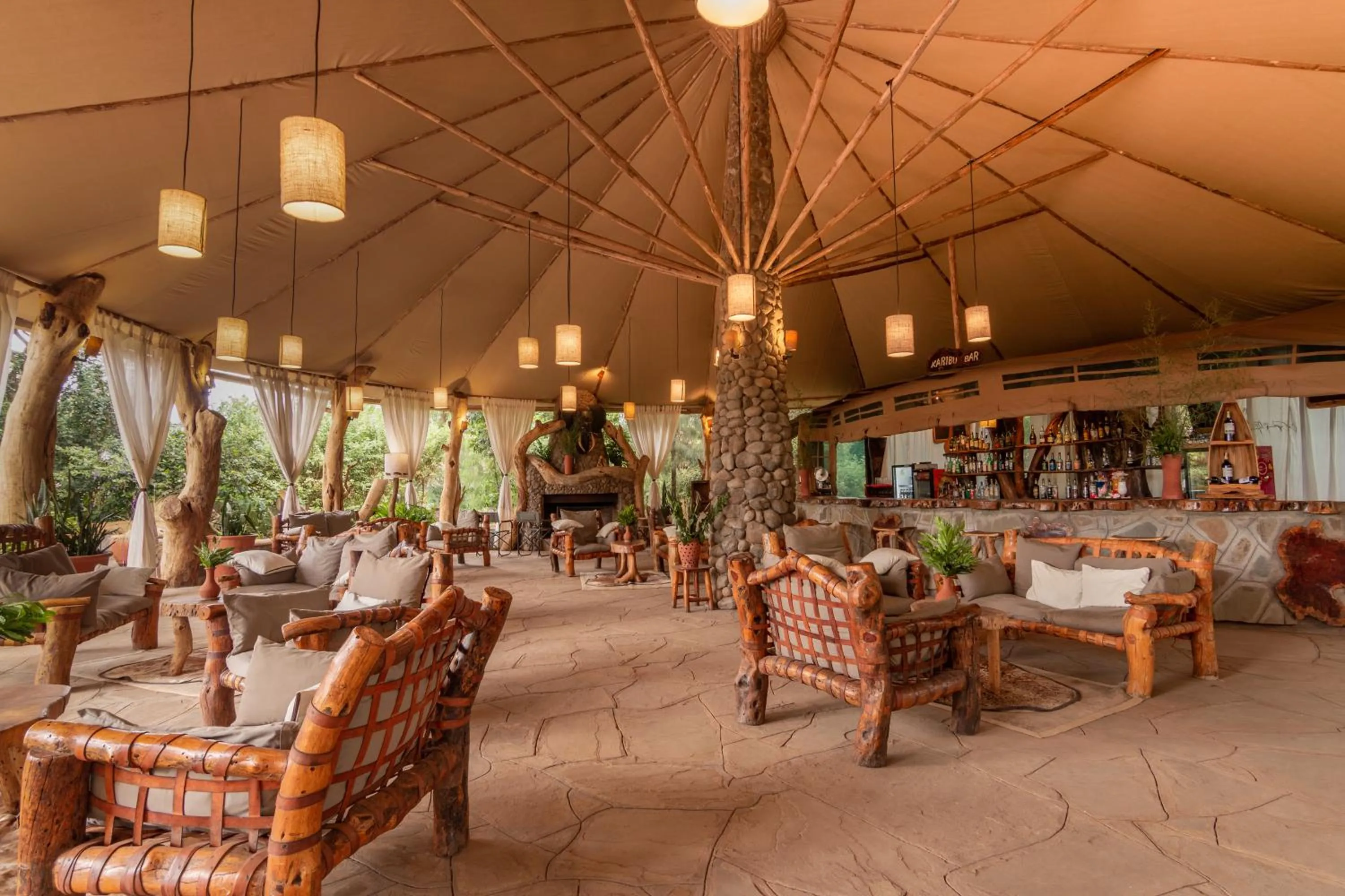 Lounge or bar in Kibo Safari Camp