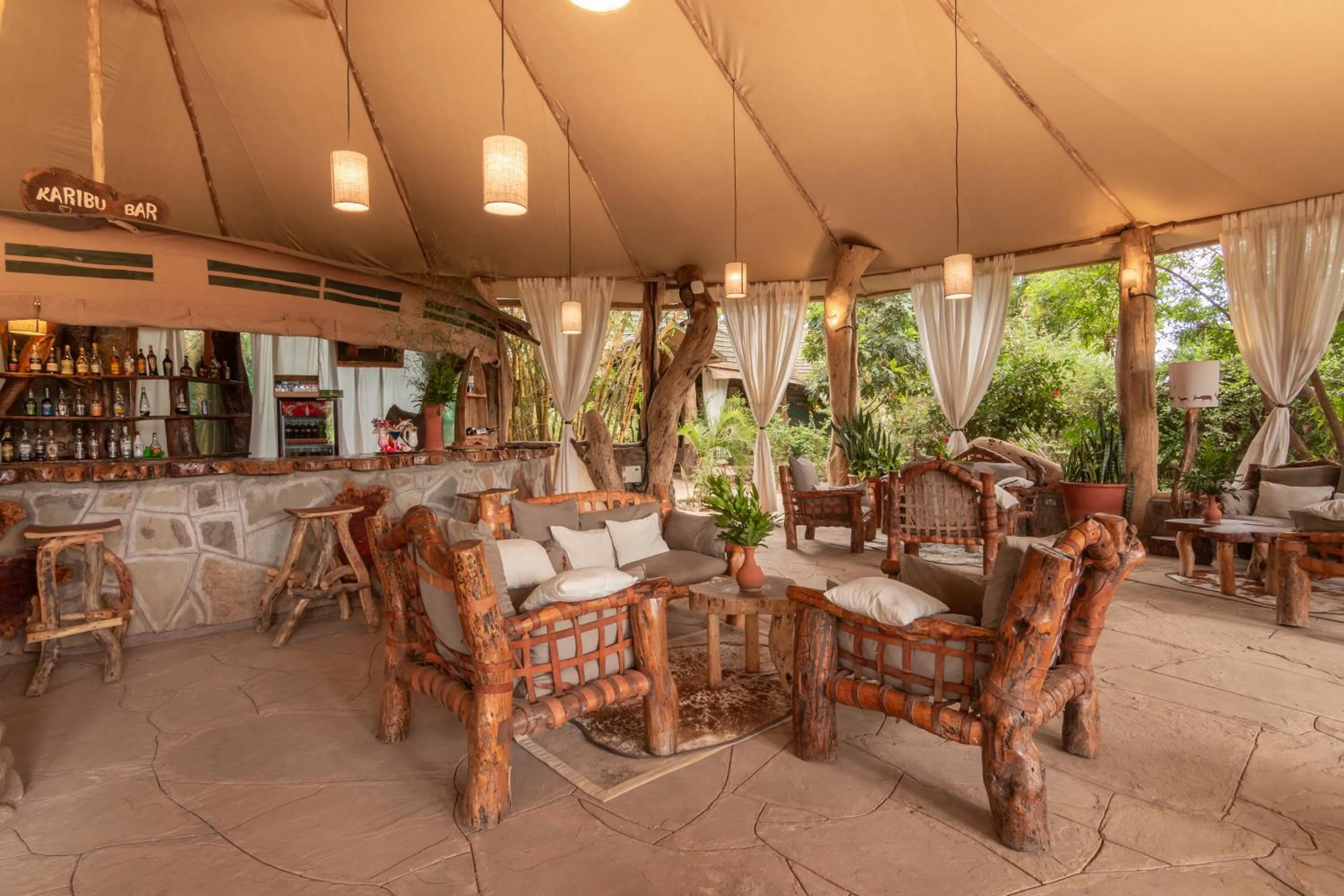 Lounge or bar in Kibo Safari Camp