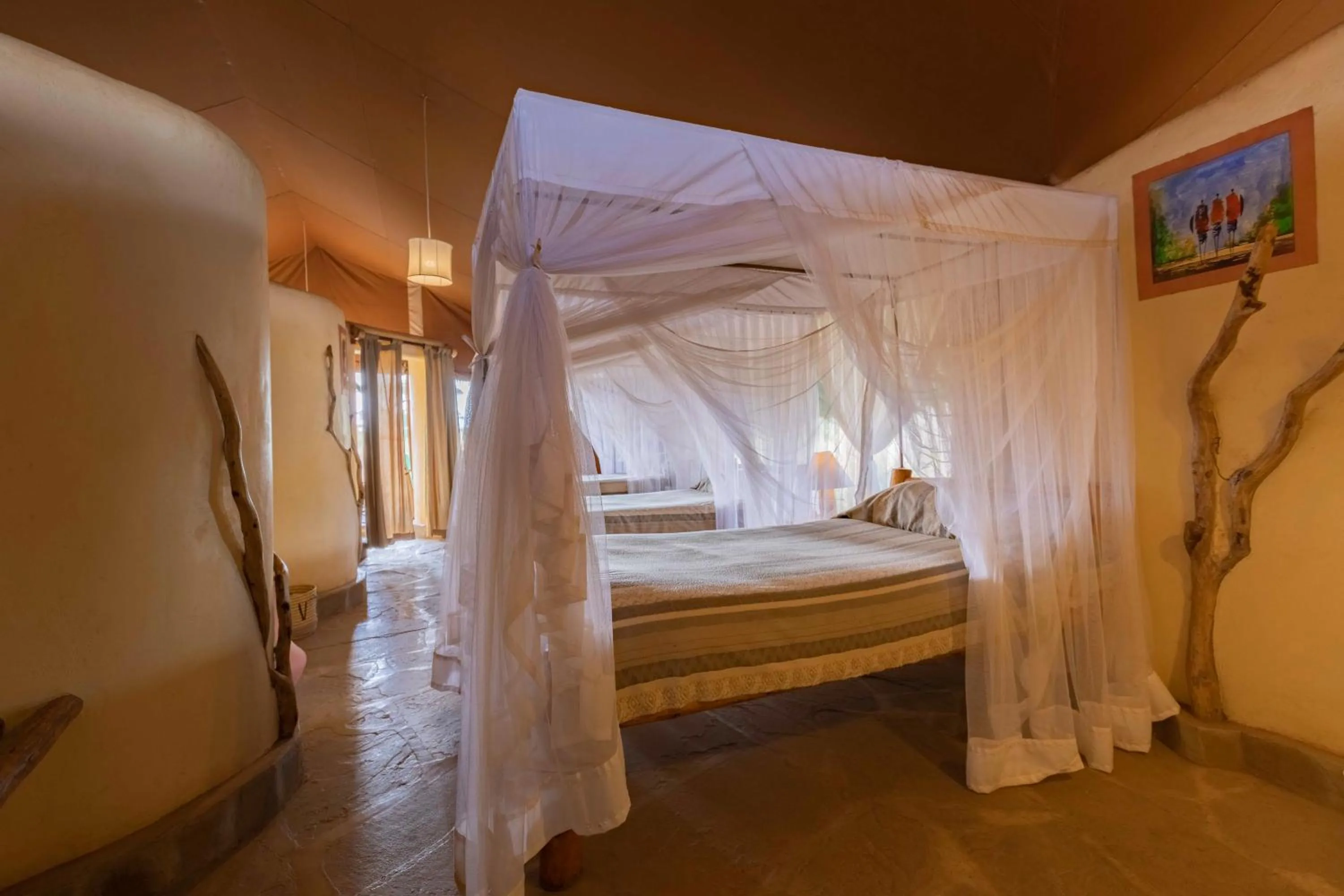 Photo of the whole room, Bed in Kibo Safari Camp