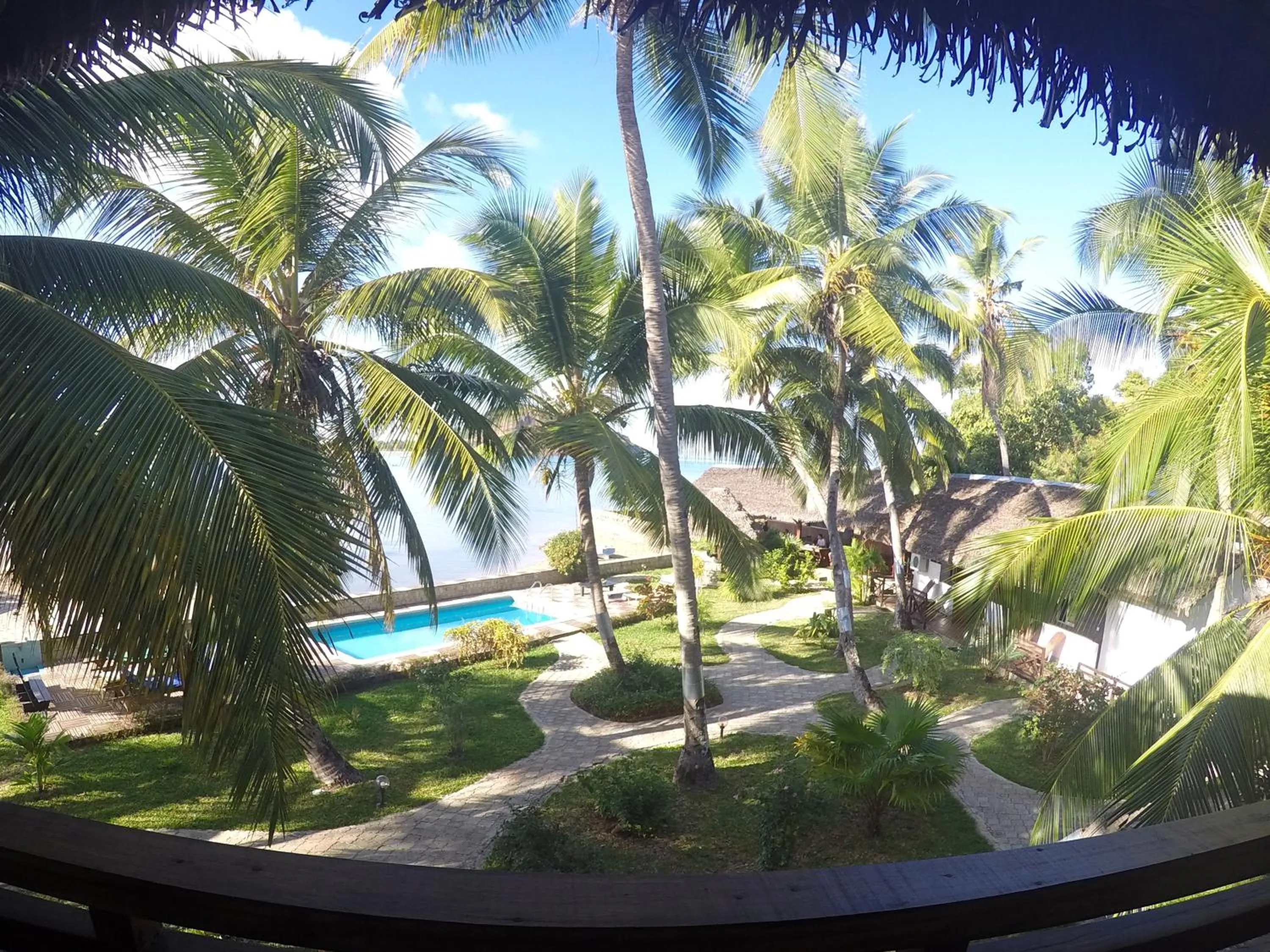 Garden view in Ylang hôtel