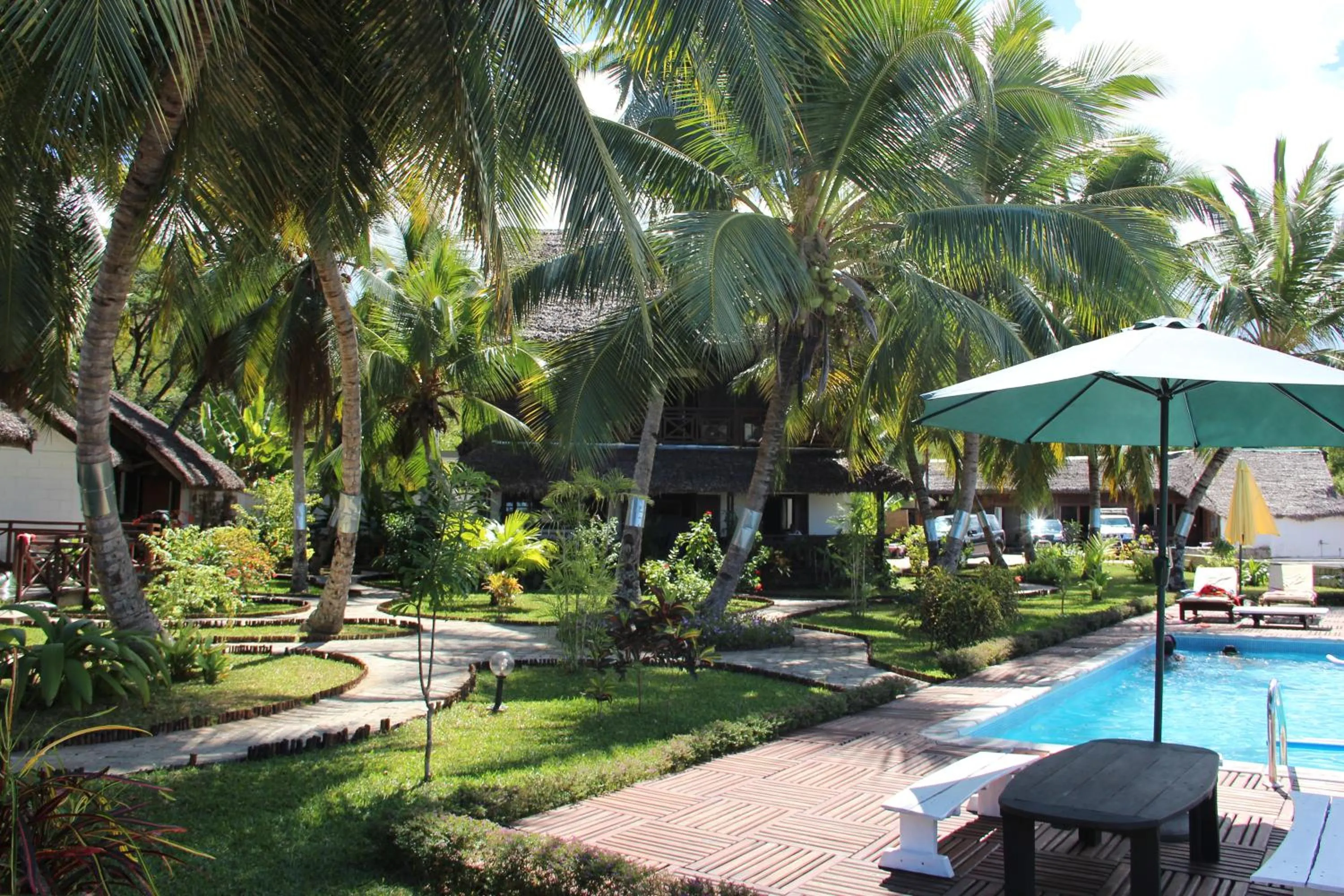 Garden view in Ylang hôtel