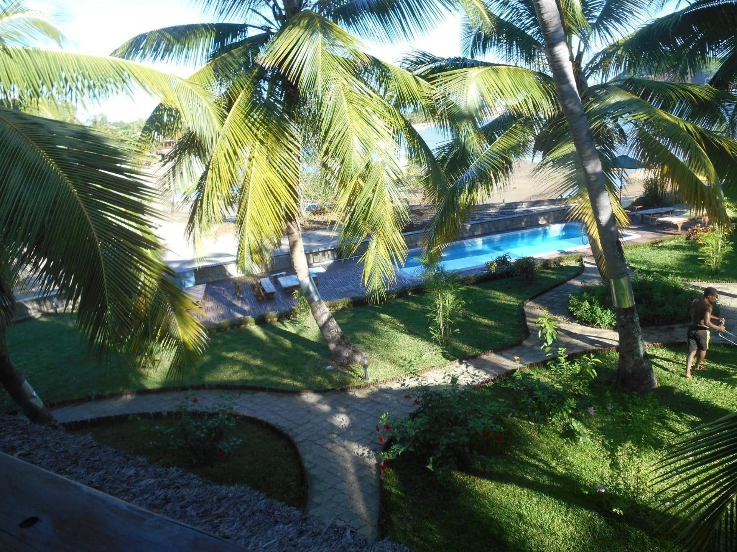 Garden view in Ylang hôtel