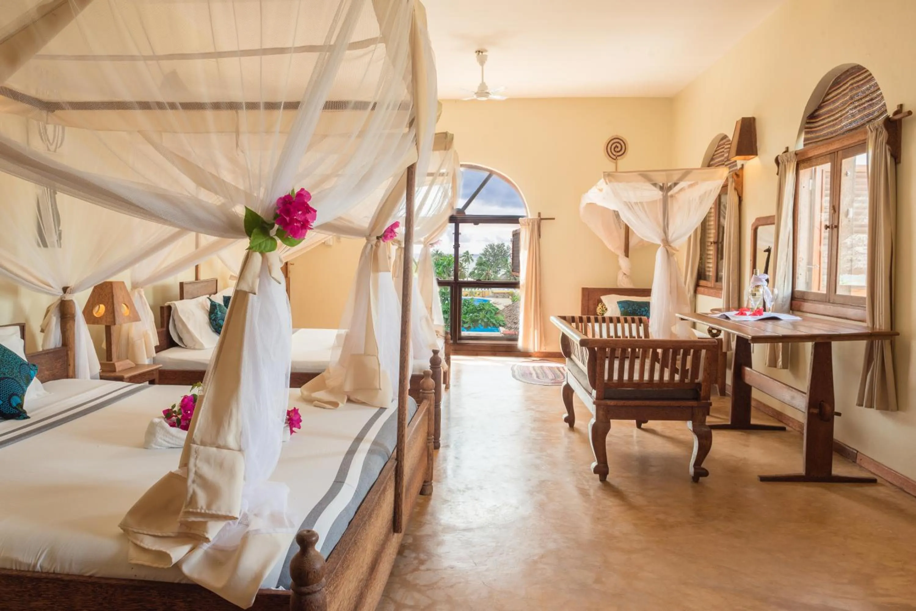 Bed in Zan View Hotel