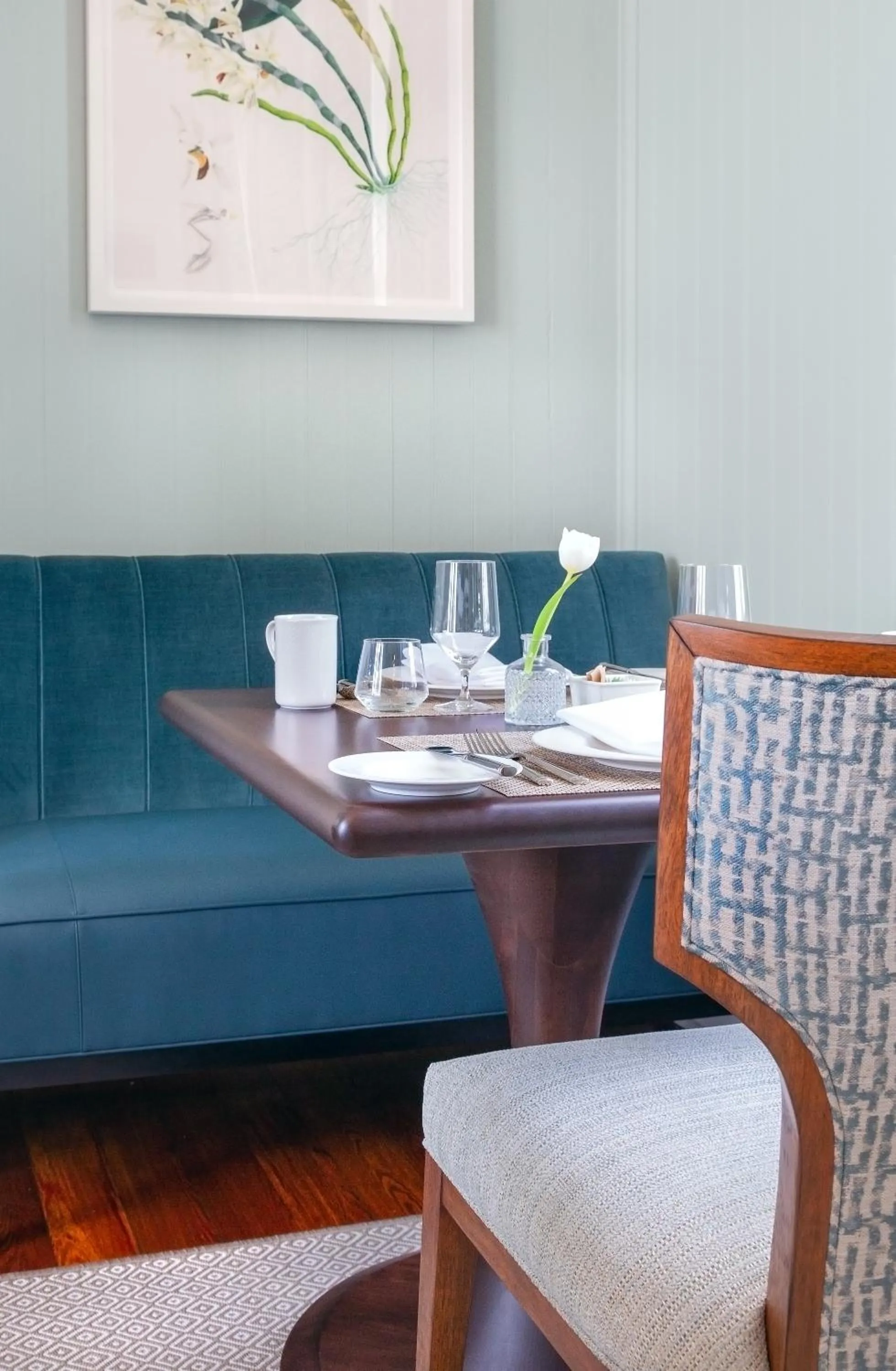 Dining area in Cuthbert House
