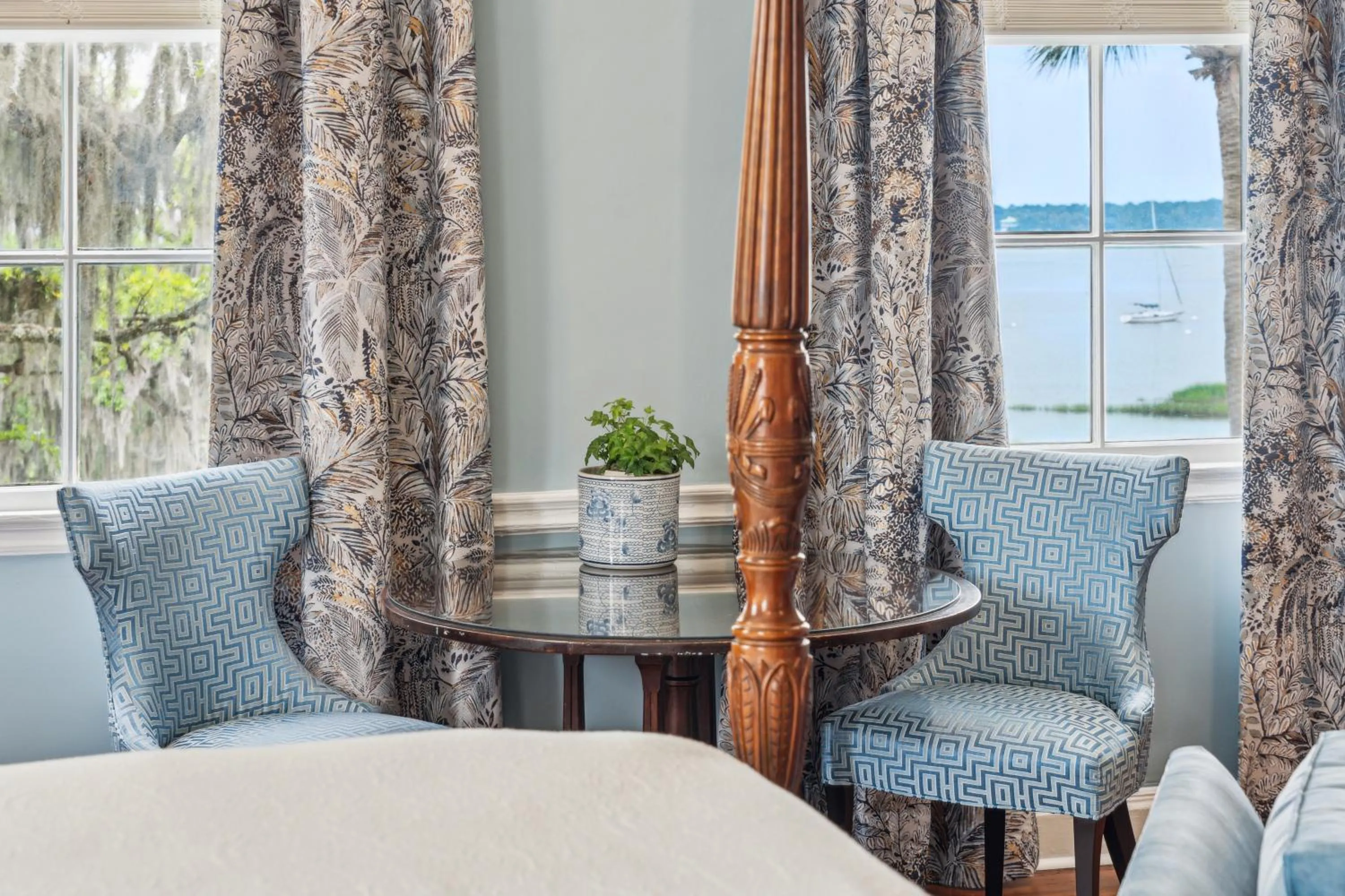 Seating area in Cuthbert House