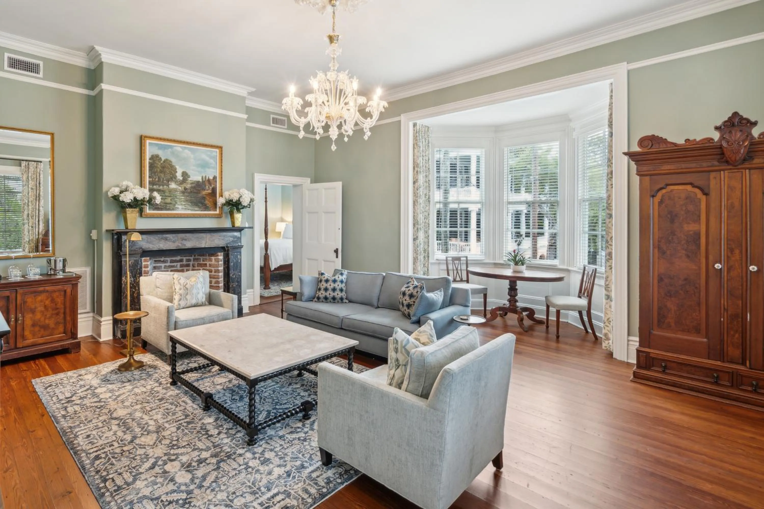 Living room in Cuthbert House