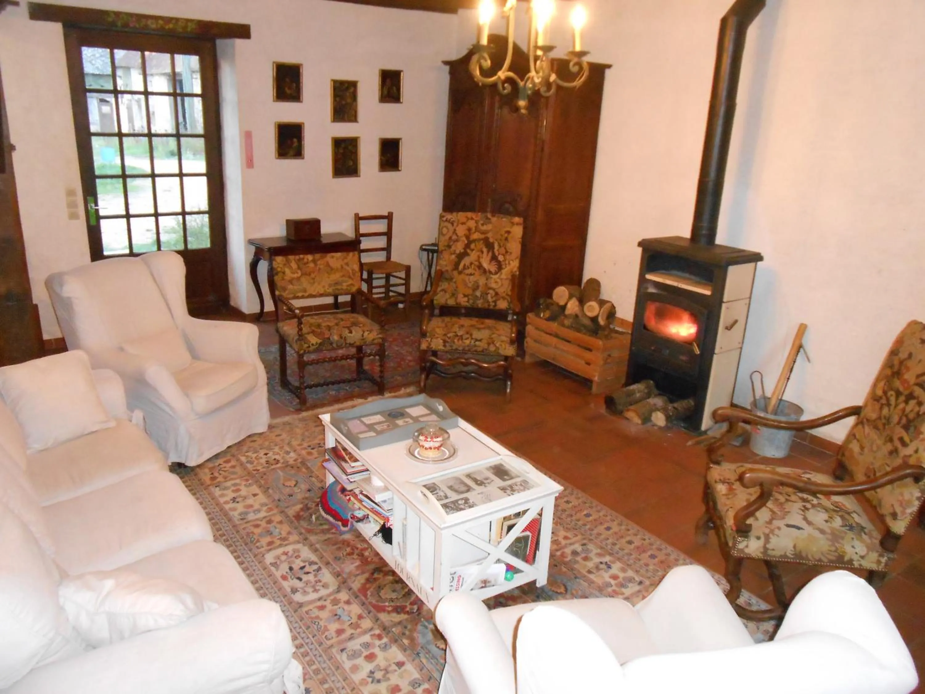 Decorative detail in B&B La Ferme des Bordes