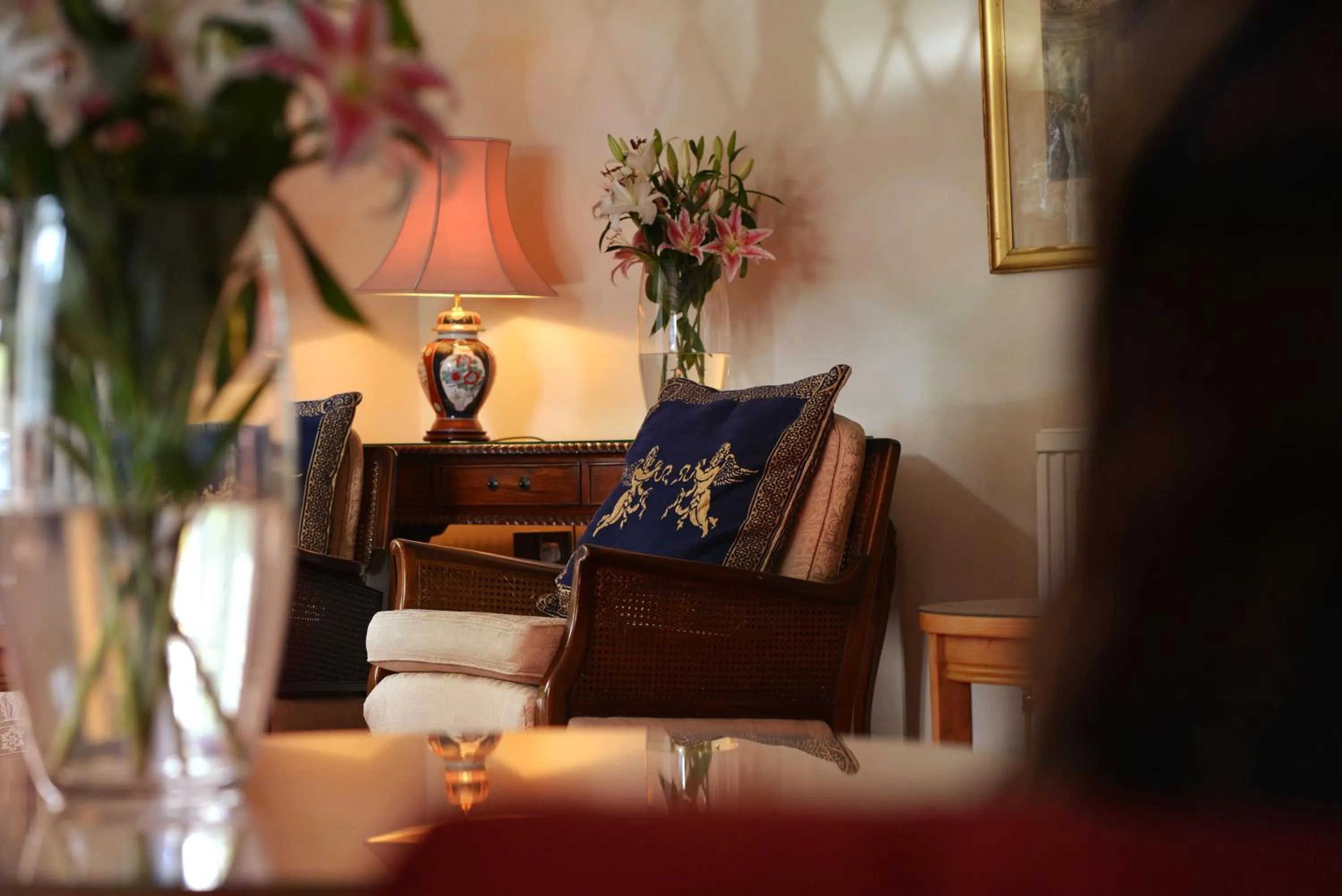 Seating area in The Brickwall Hotel