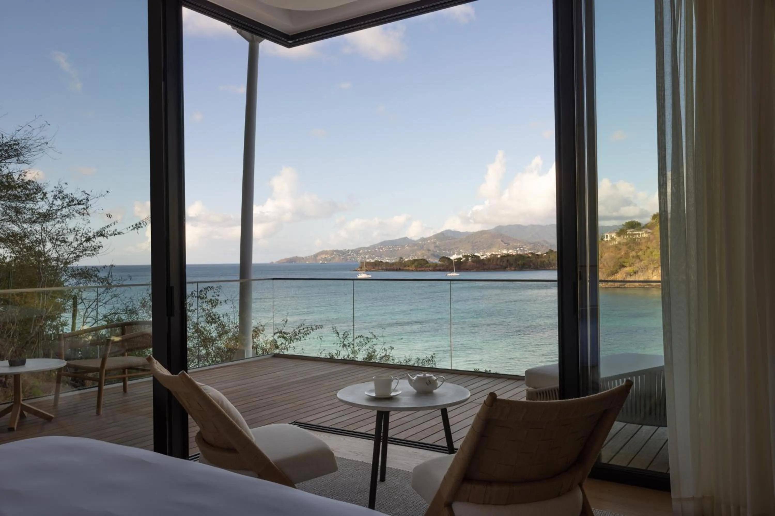 Bed in Silversands Beach House Grenada
