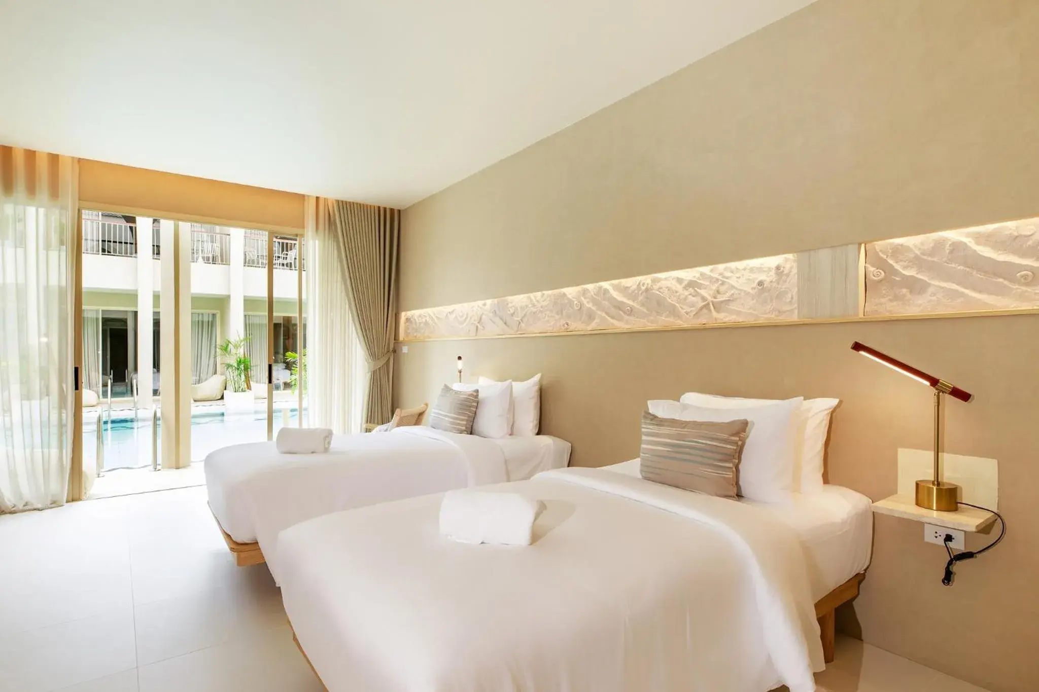 Twin Room with Pool View in Navakiri Boutique Resort Satun Twin Room with Pool View in Navakiri Boutique Resort Satun