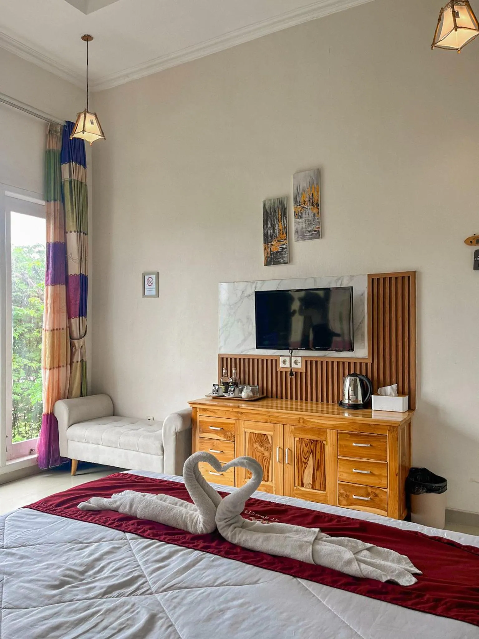 Bed in Omah Ulfah Homestay