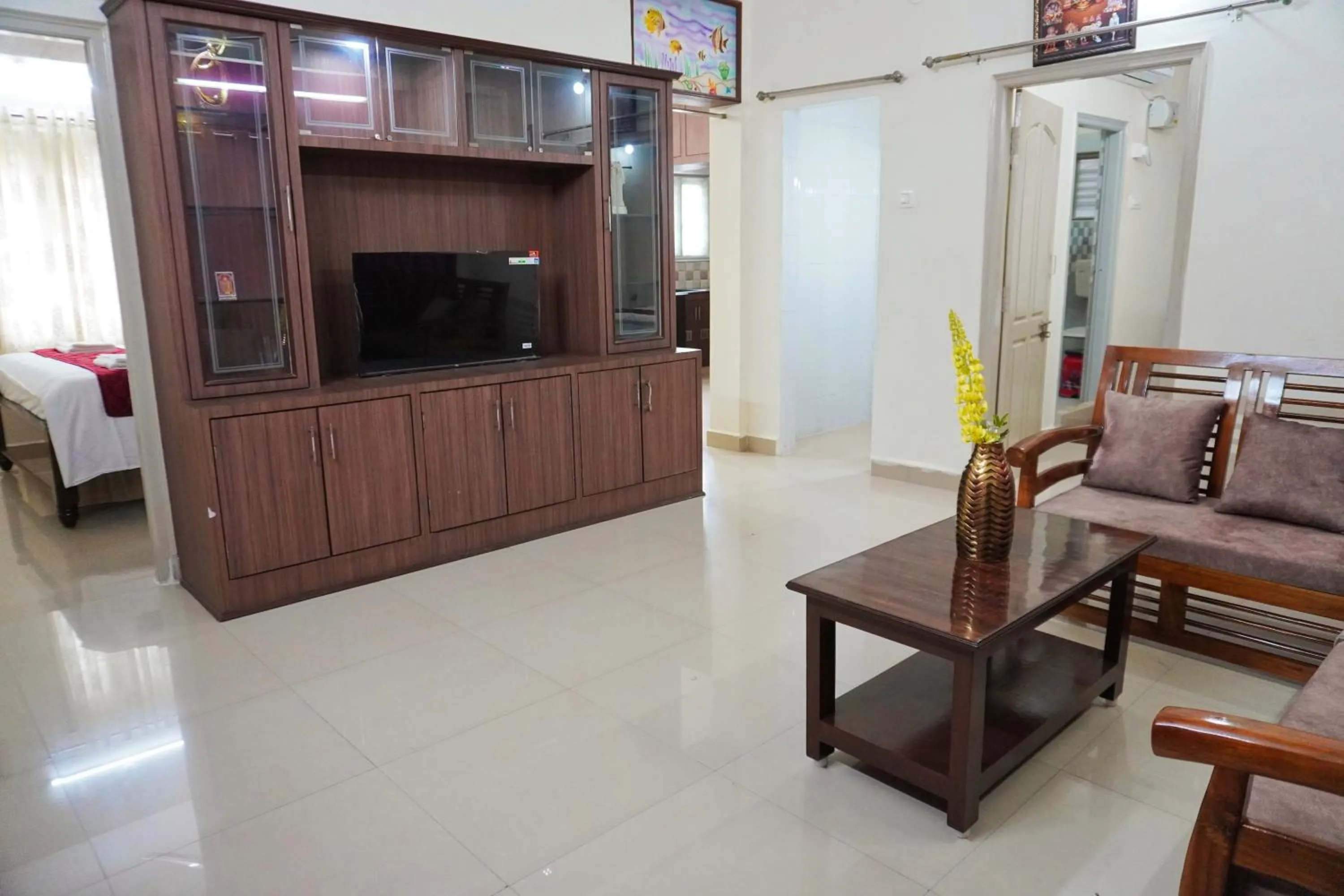 Living room in ABS Home Stay, 2Bed room AC Flats,Tirupati